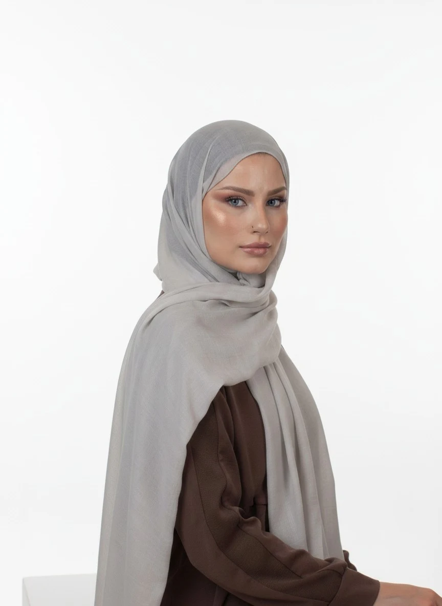 Harem Scarf Allya Şal Gümüş