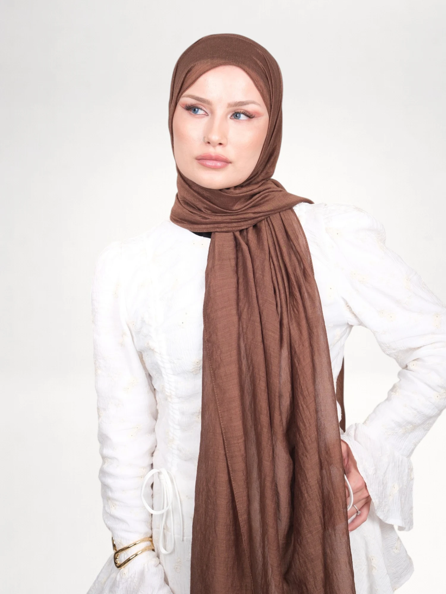 Harem Scarf Allya Şal Kahve