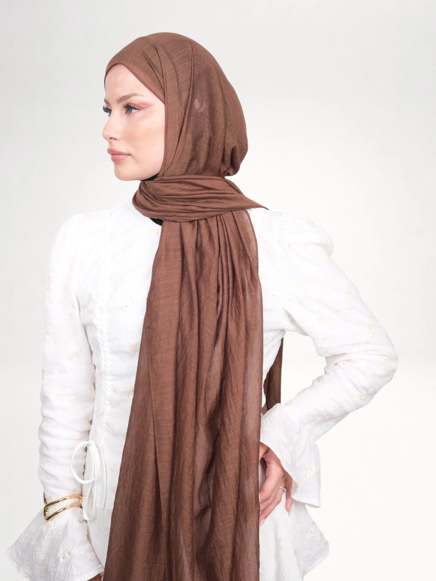 Harem Scarf Allya Şal Kahve
