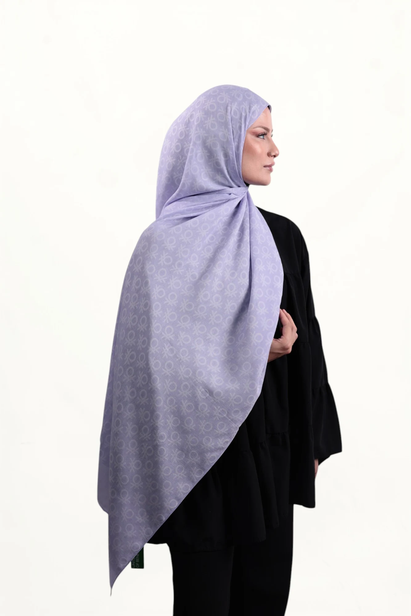 Benetton Elegante Şal Uno Lila