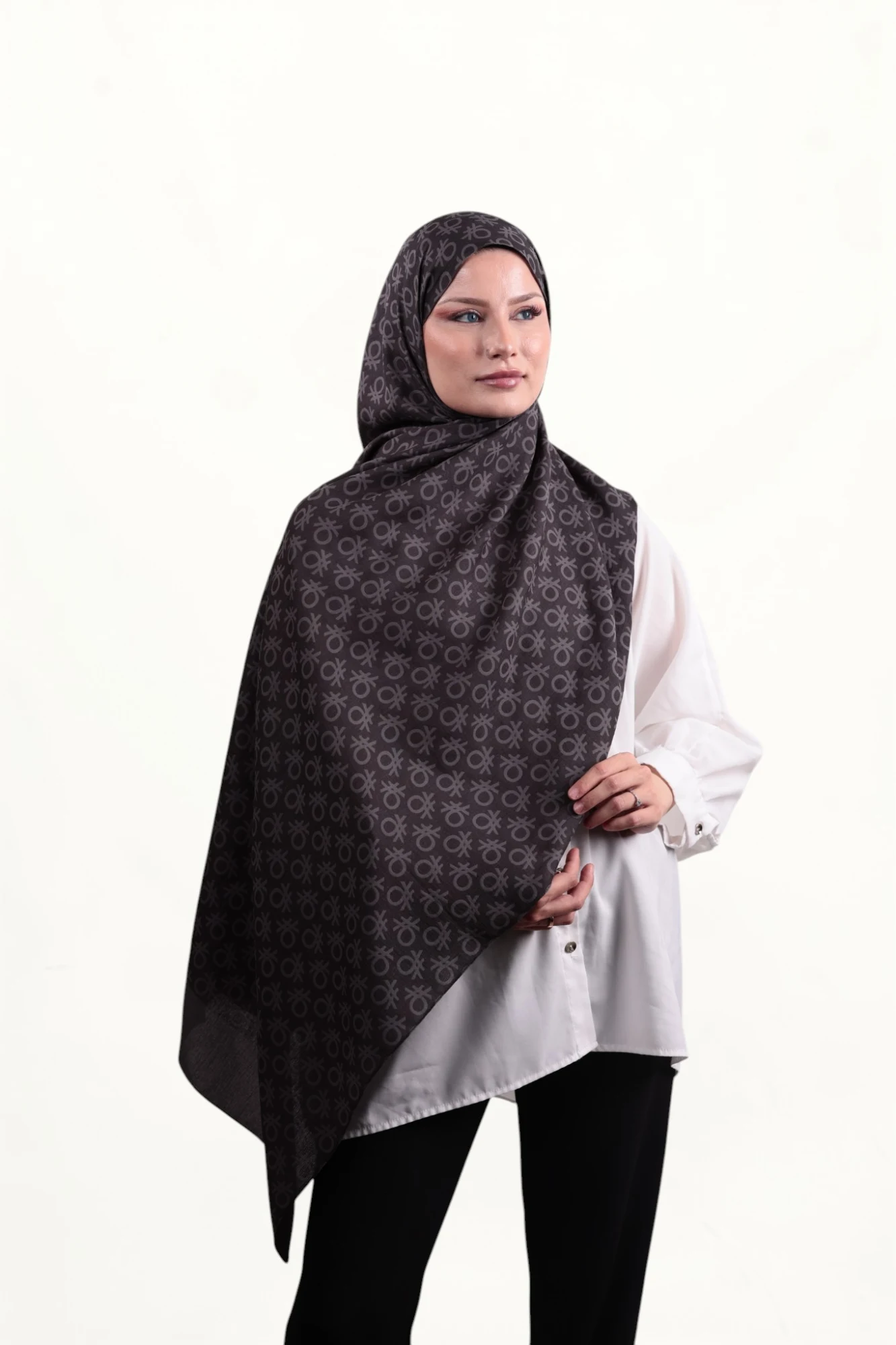 Benetton Elegante Şal Uno Mocha