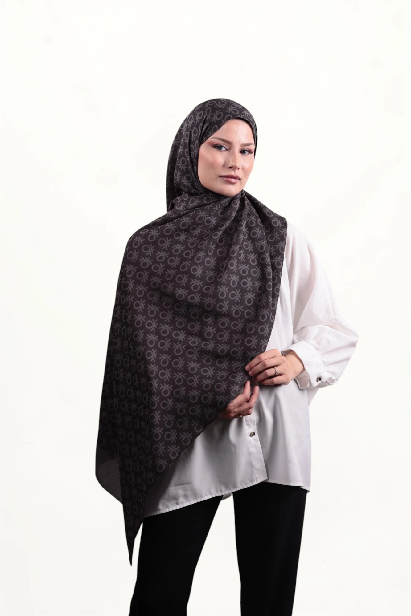 Benetton Elegante Şal Uno Mocha