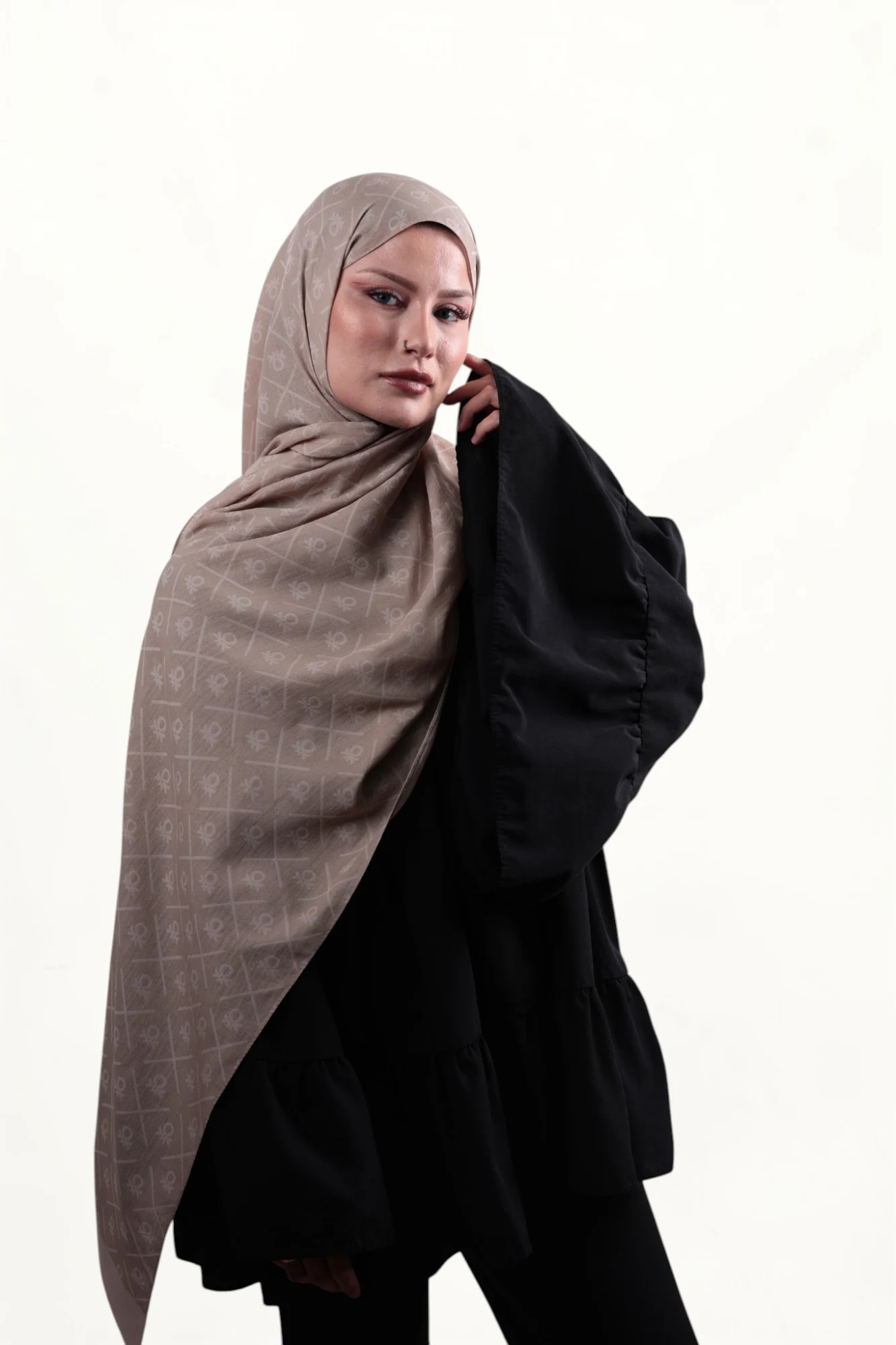 Benetton Elegante Dos Şal Vizon