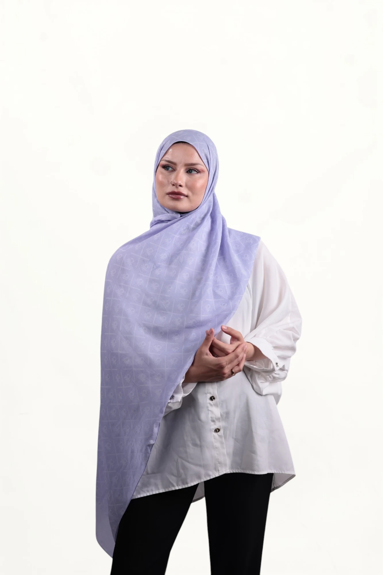 Benetton Elegante Dos Şal Lila