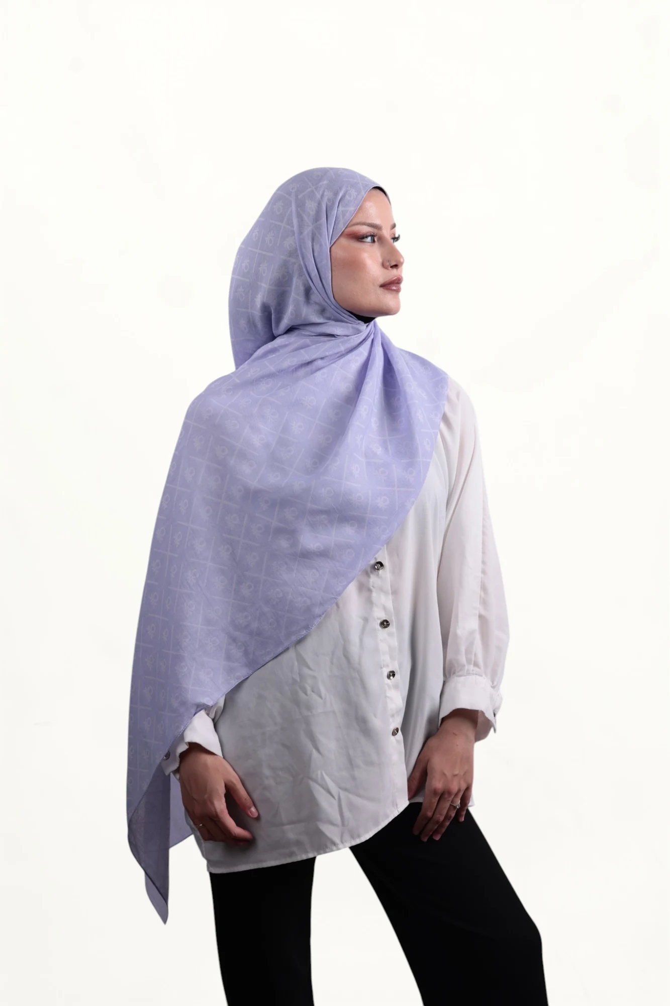 Benetton Elegante Dos Şal Lila