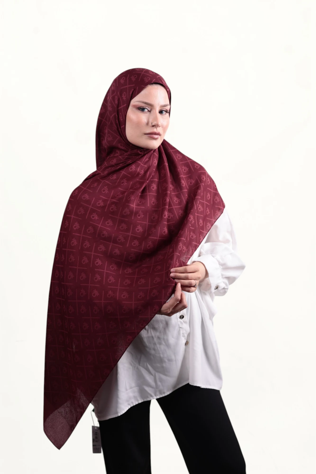 Benetton Elegante Dos Şal Bordo