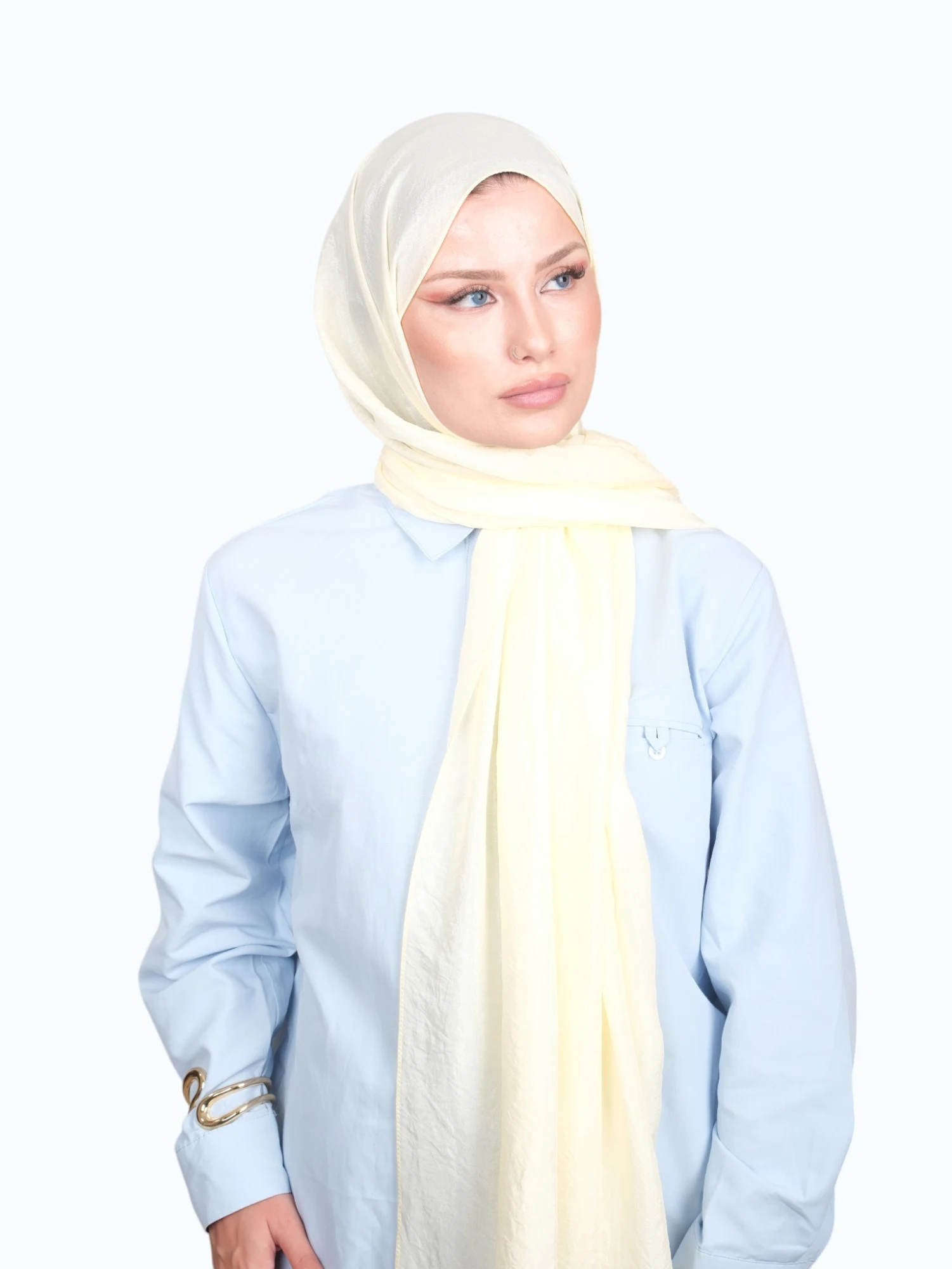 Harem Scarf Brisa Vual Şal Tereyağ Sarı