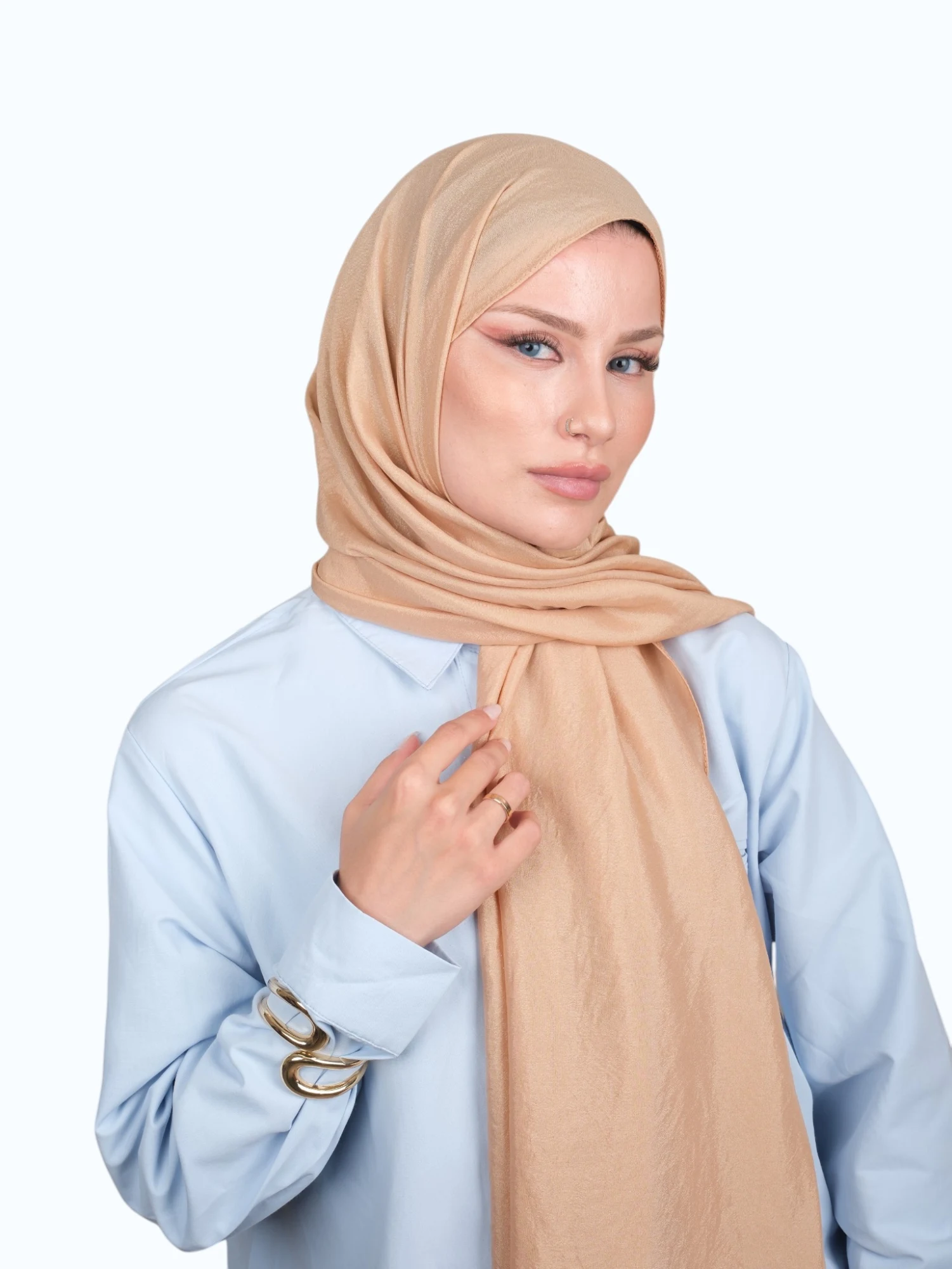 Harem Scarf Brisa Vual Şal Cappucino