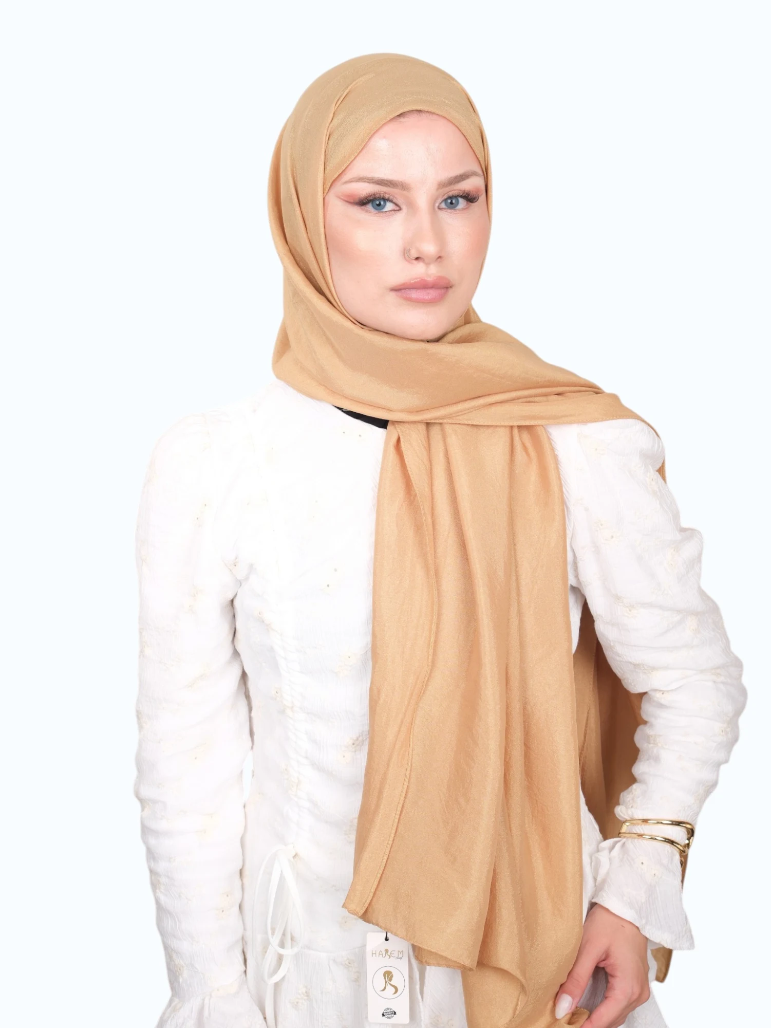Harem Scarf Brisa Vual Şal Gold