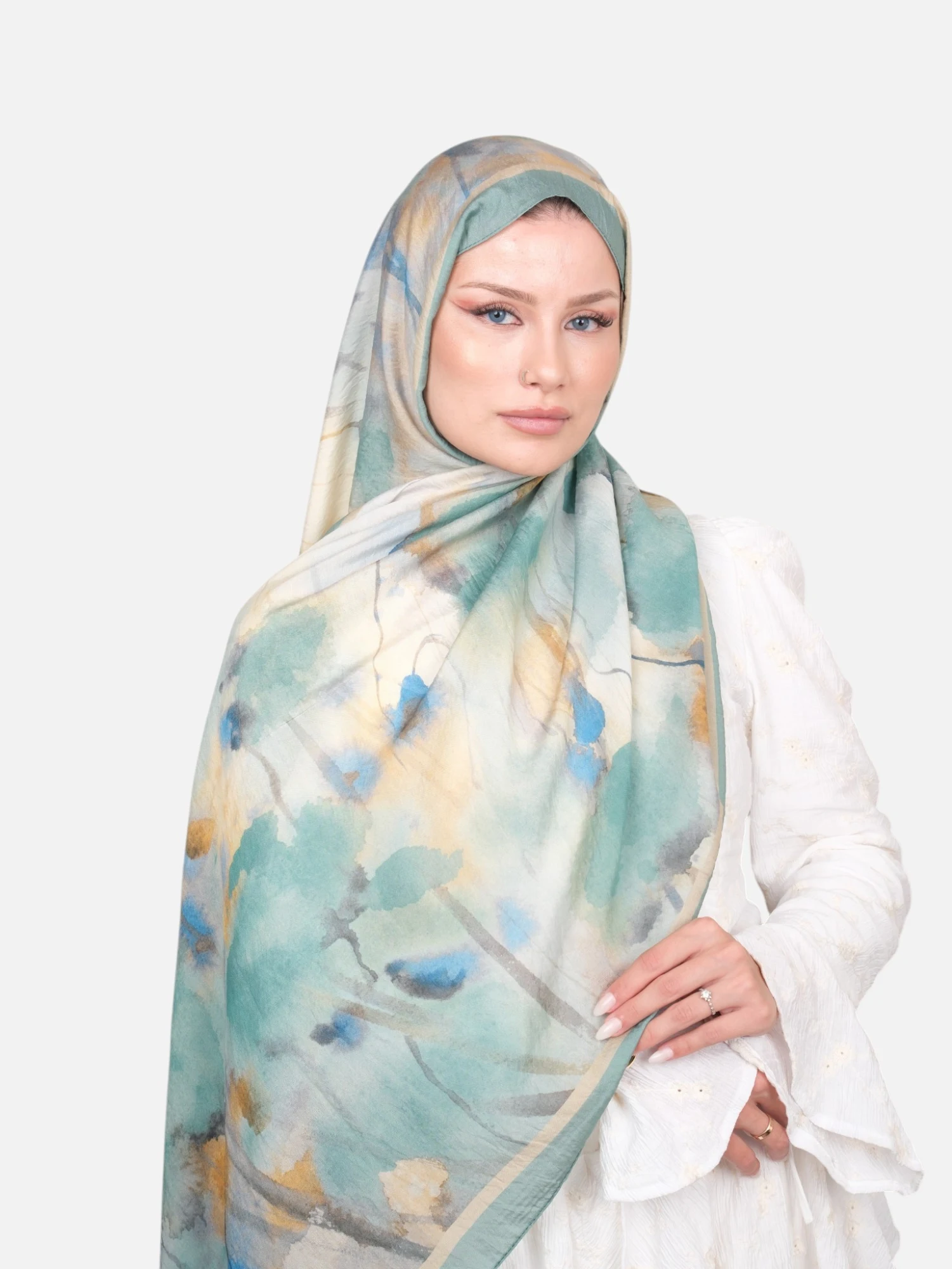 Harem Scarf Bianca Tencel Şal Mint