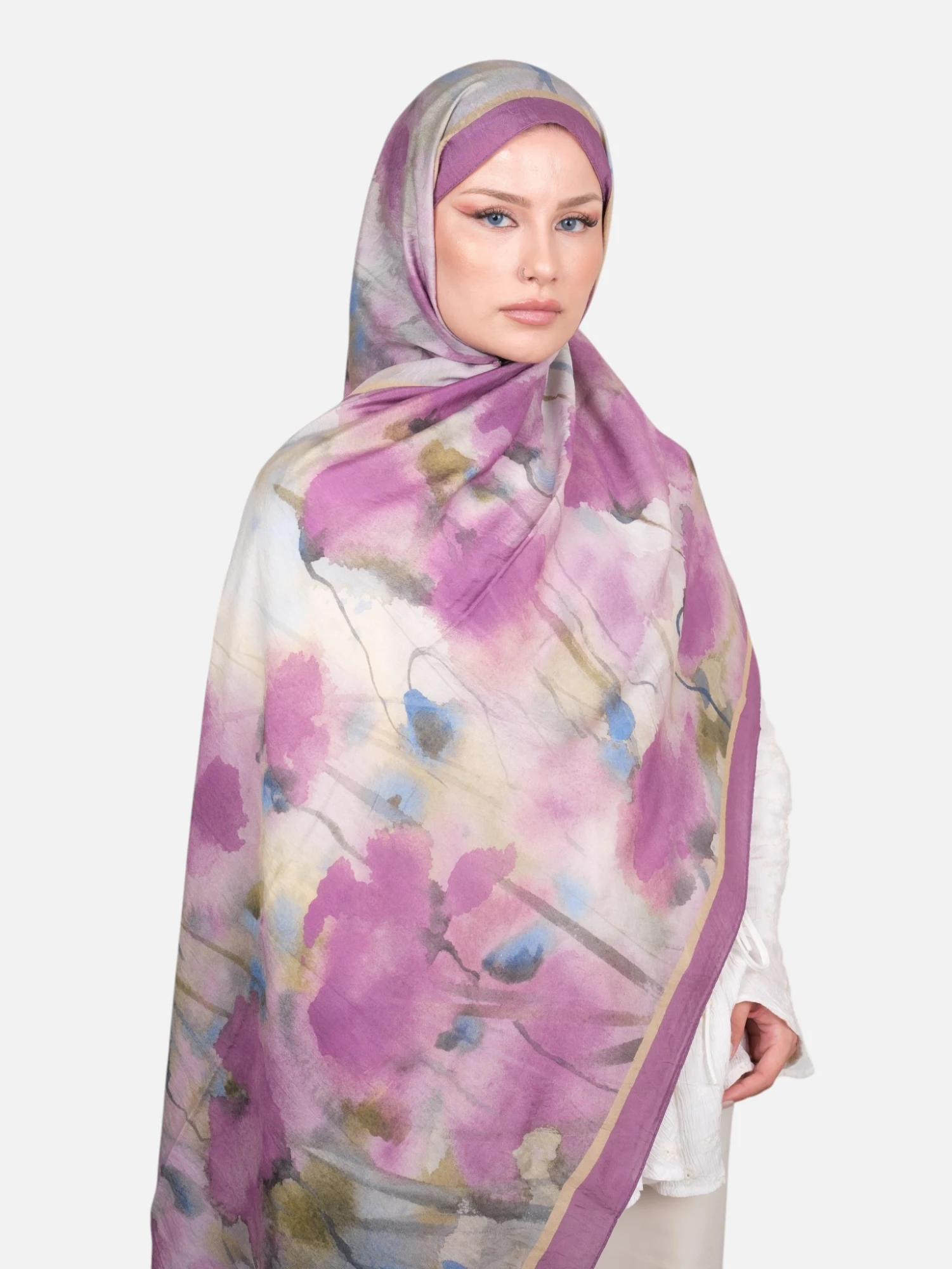Harem Scarf Bianca Tencel Şal Lavanta