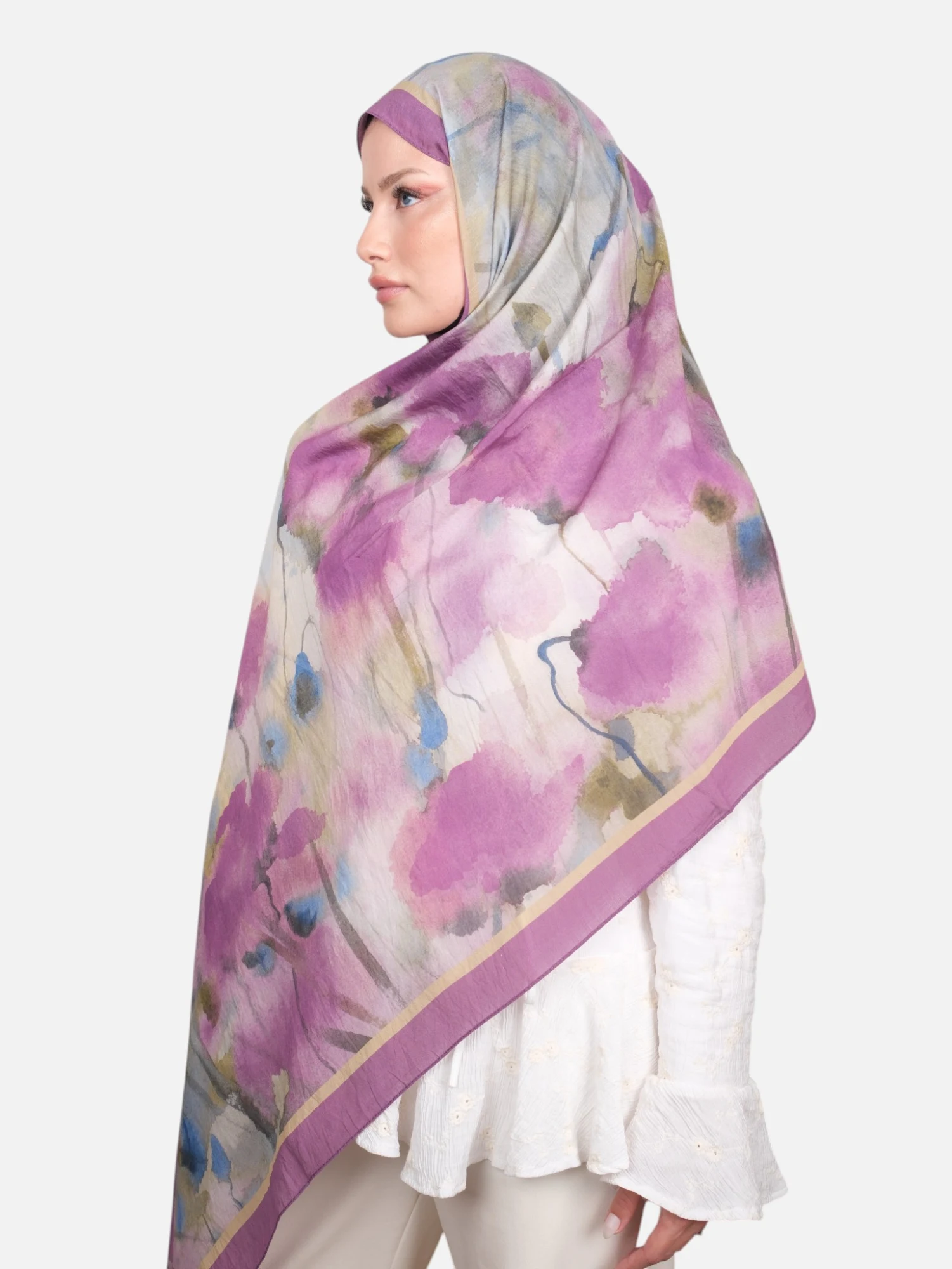 Harem Scarf Bianca Tencel Şal Lavanta