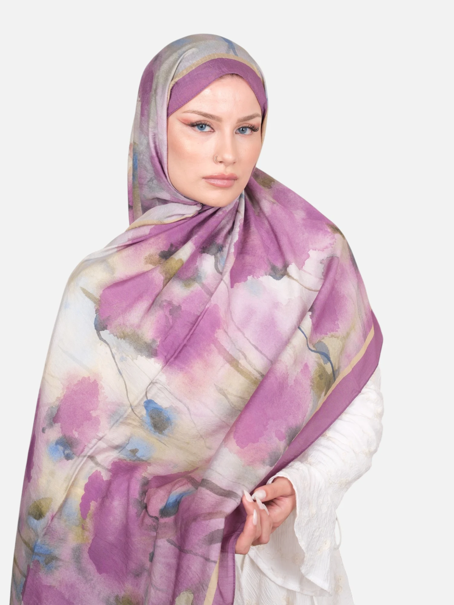 Harem Scarf Bianca Tencel Şal Lavanta