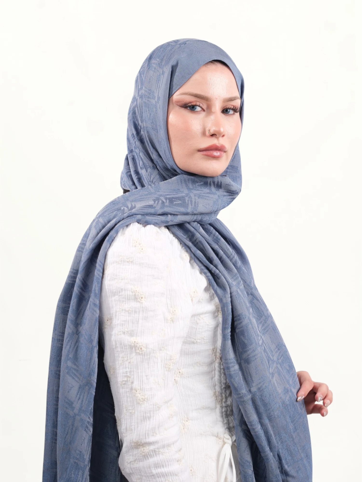 Armine Lyocell Şal Soft Mavi