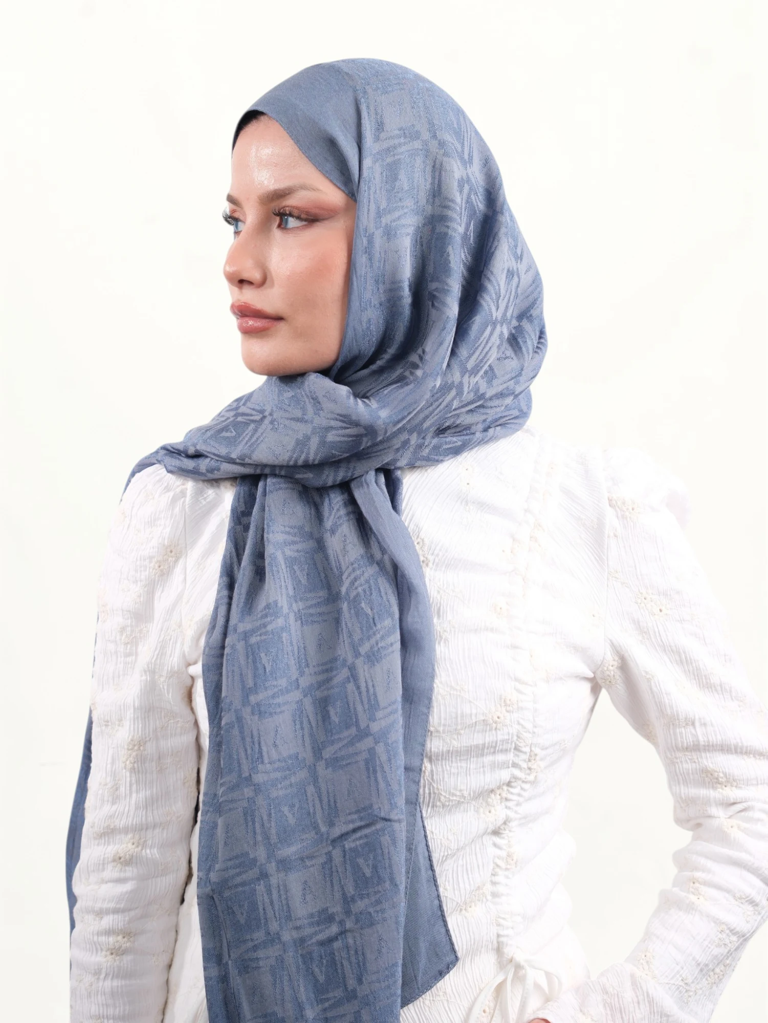 Armine Lyocell Şal Soft Mavi