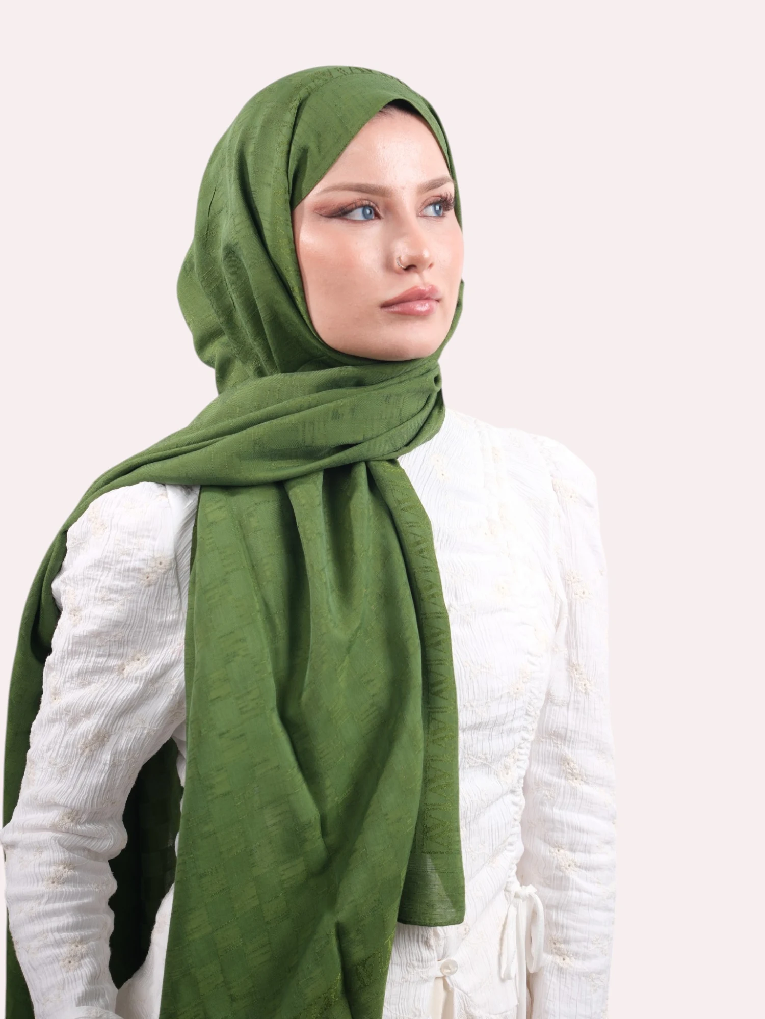 Armine Pamora Şal Yeşil