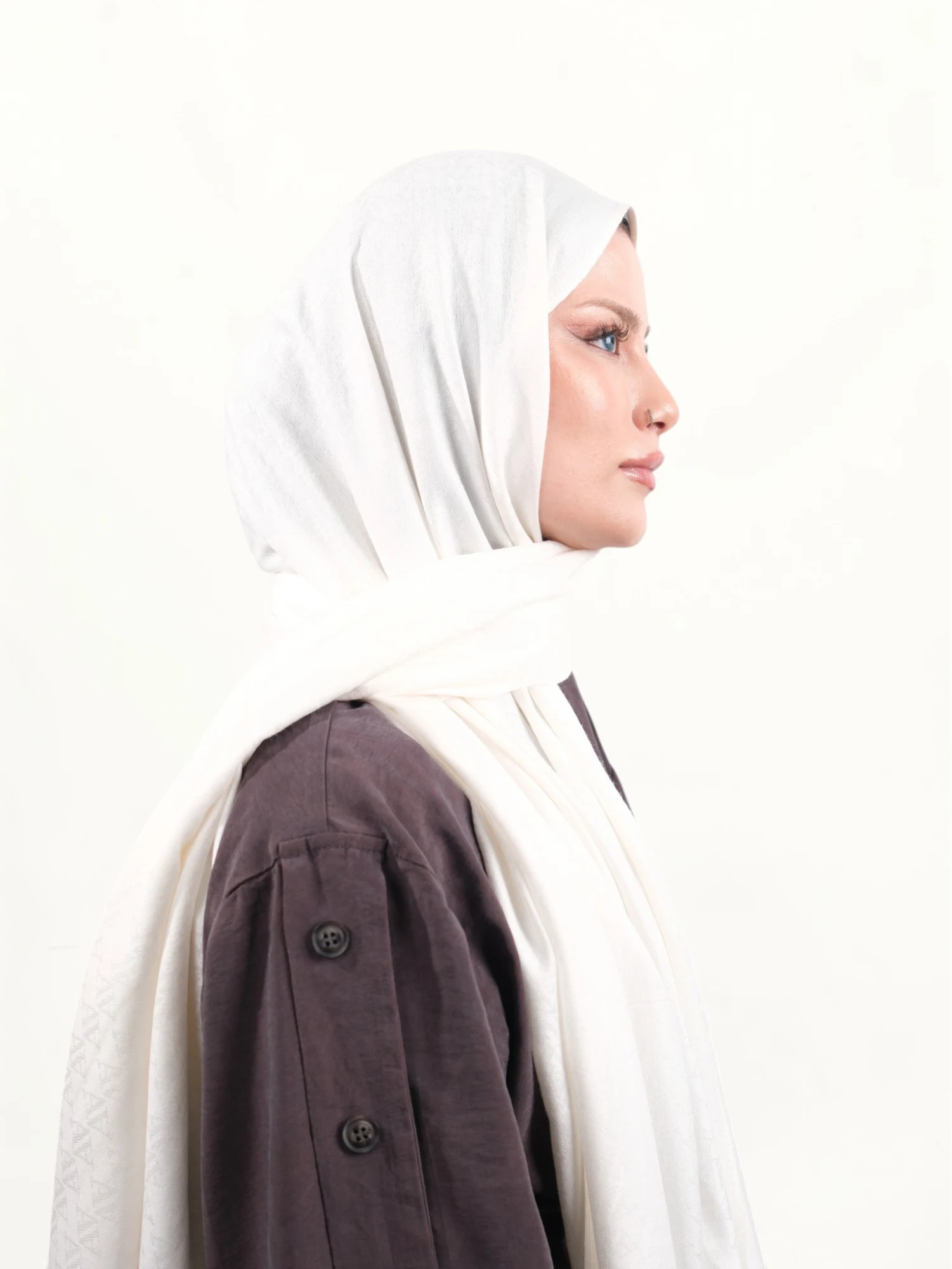 Armine Viskon Şal Bej-005