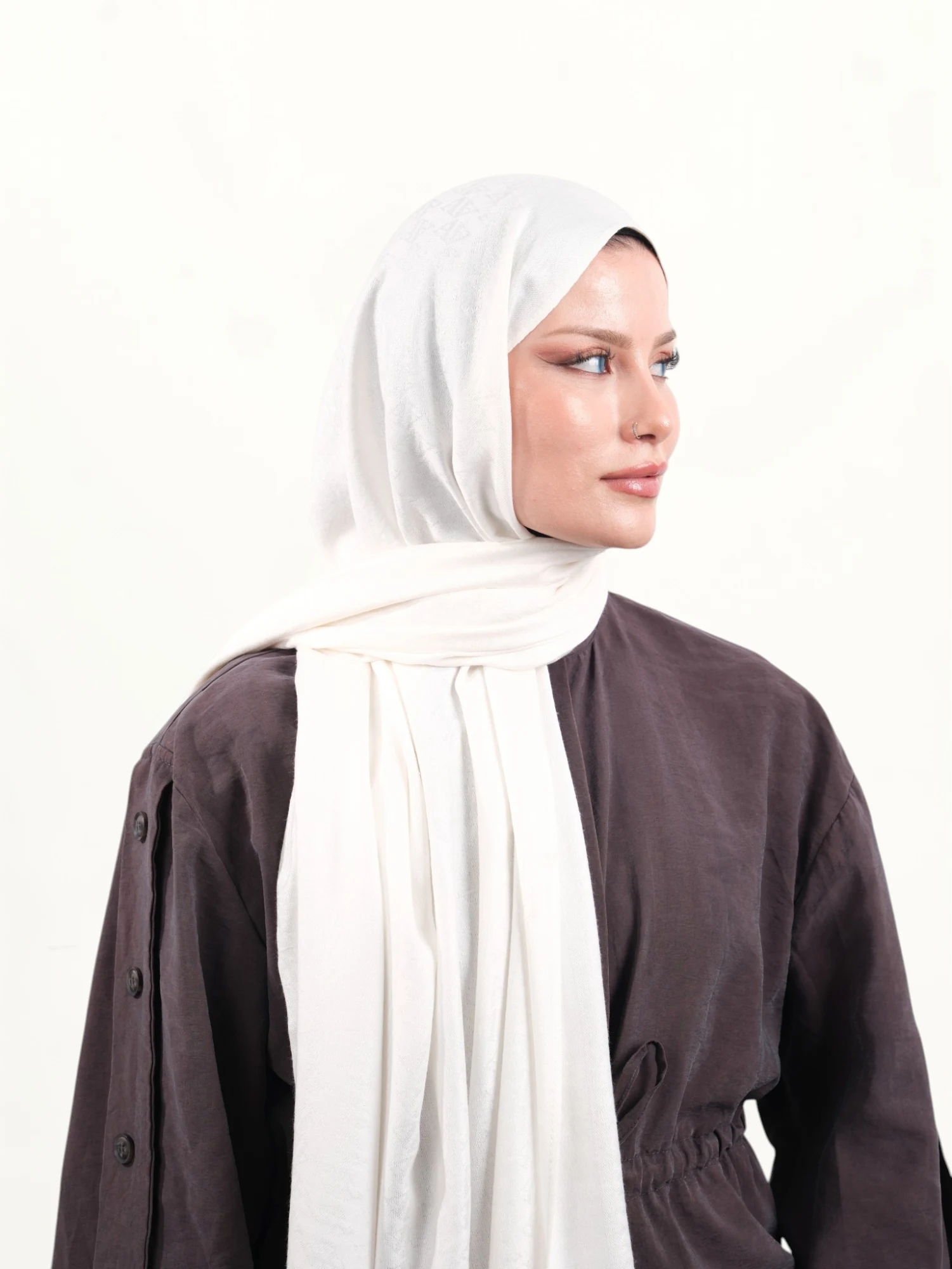 Armine Viskon Şal Bej-005