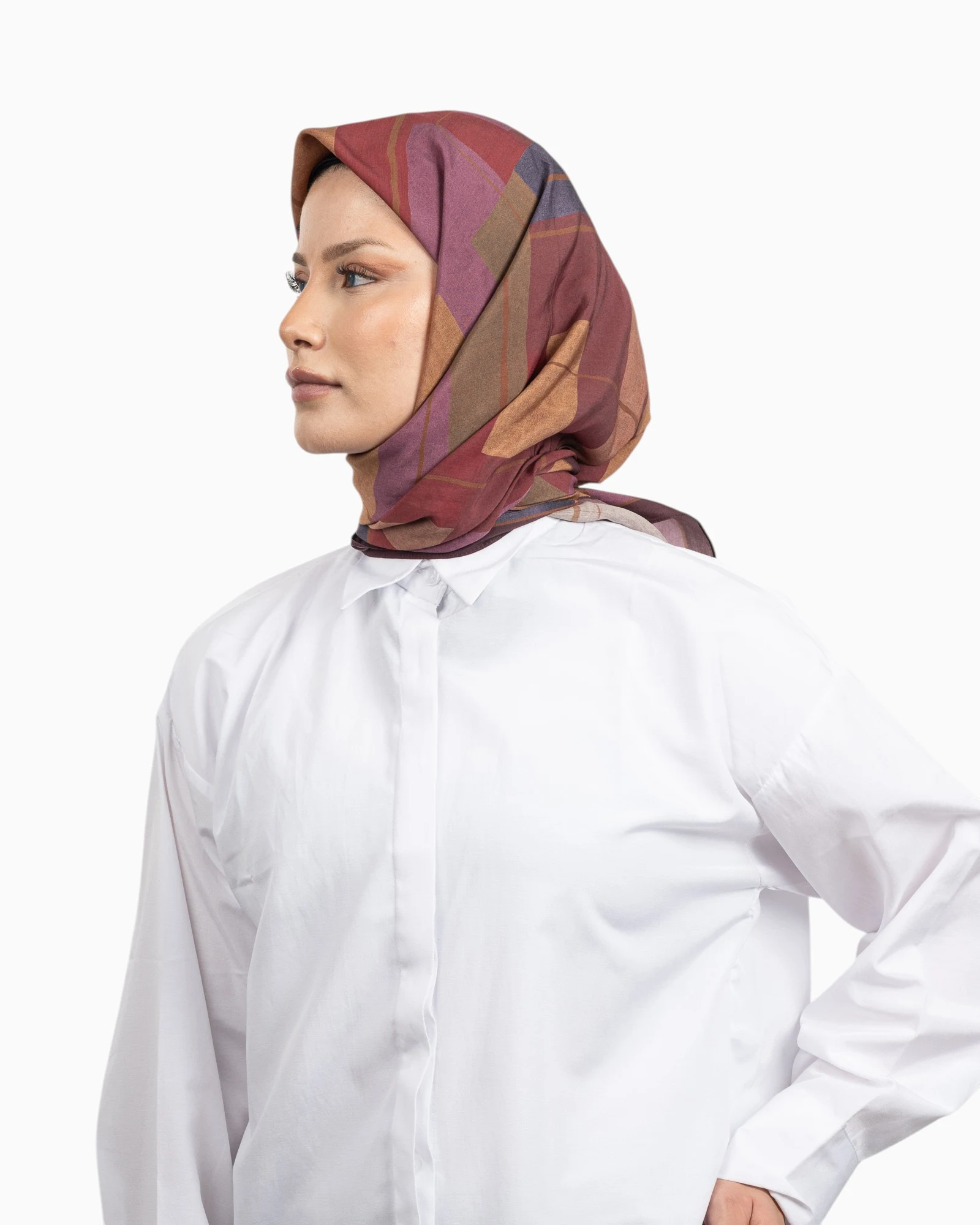 Belli Fresh Modal Eşarp Bordo-01