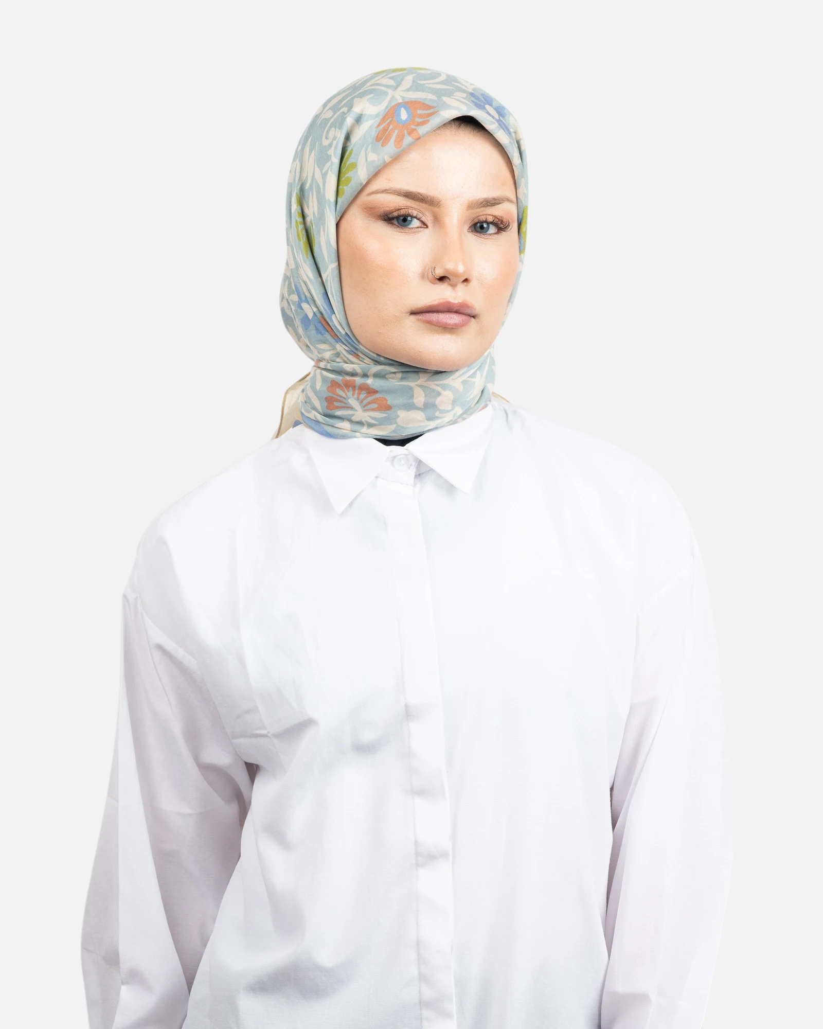 Belli Fresh Rozy Eşarp Mavi-24