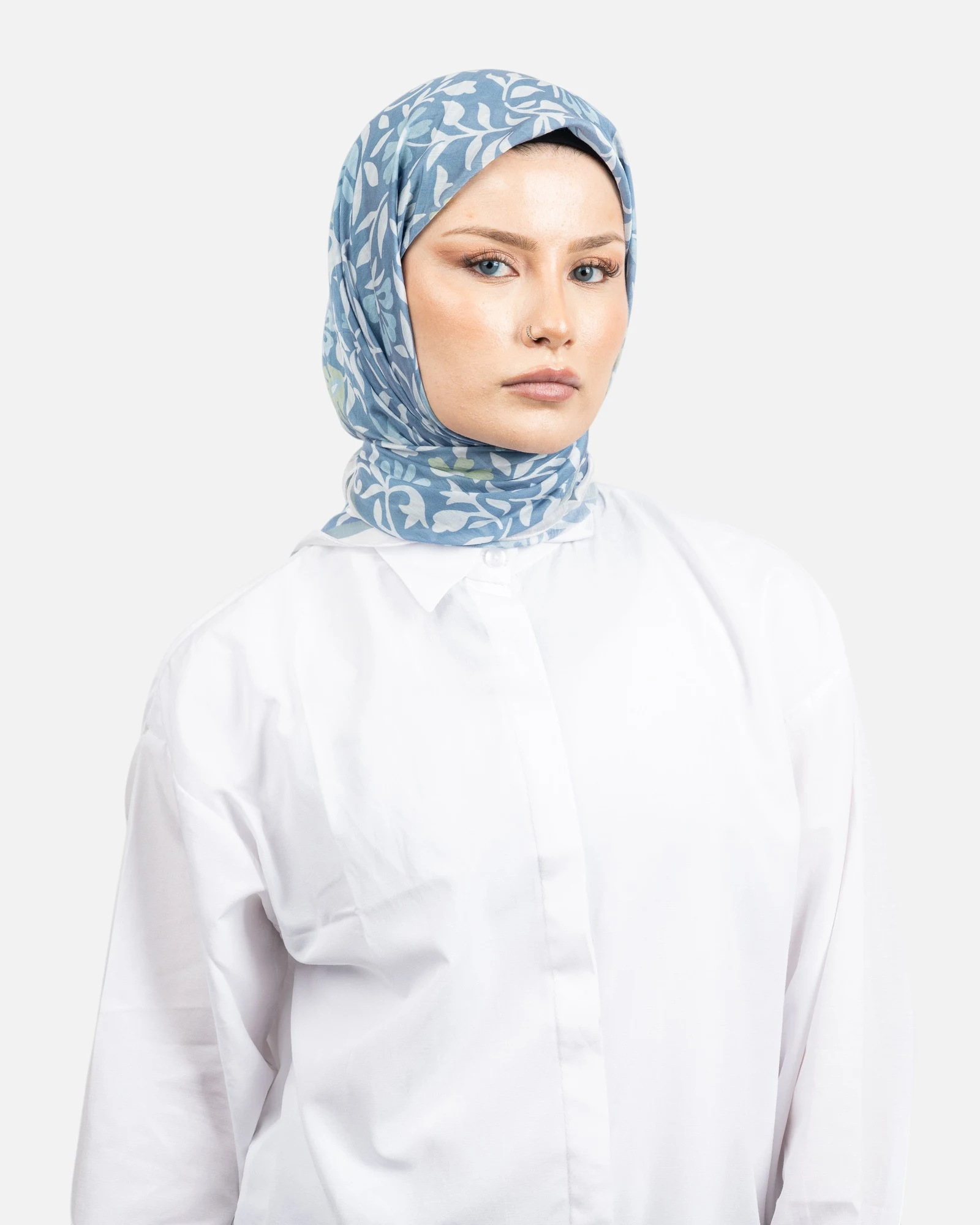 Belli Fresh Rozy Eşarp Mavi-03
