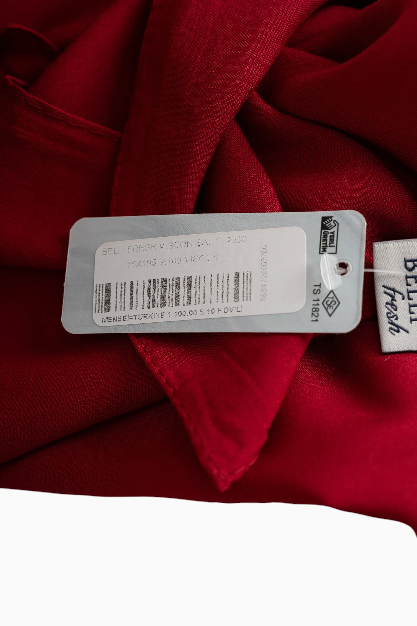 Belli Fresh Viskon Şal Kırmızı-2230