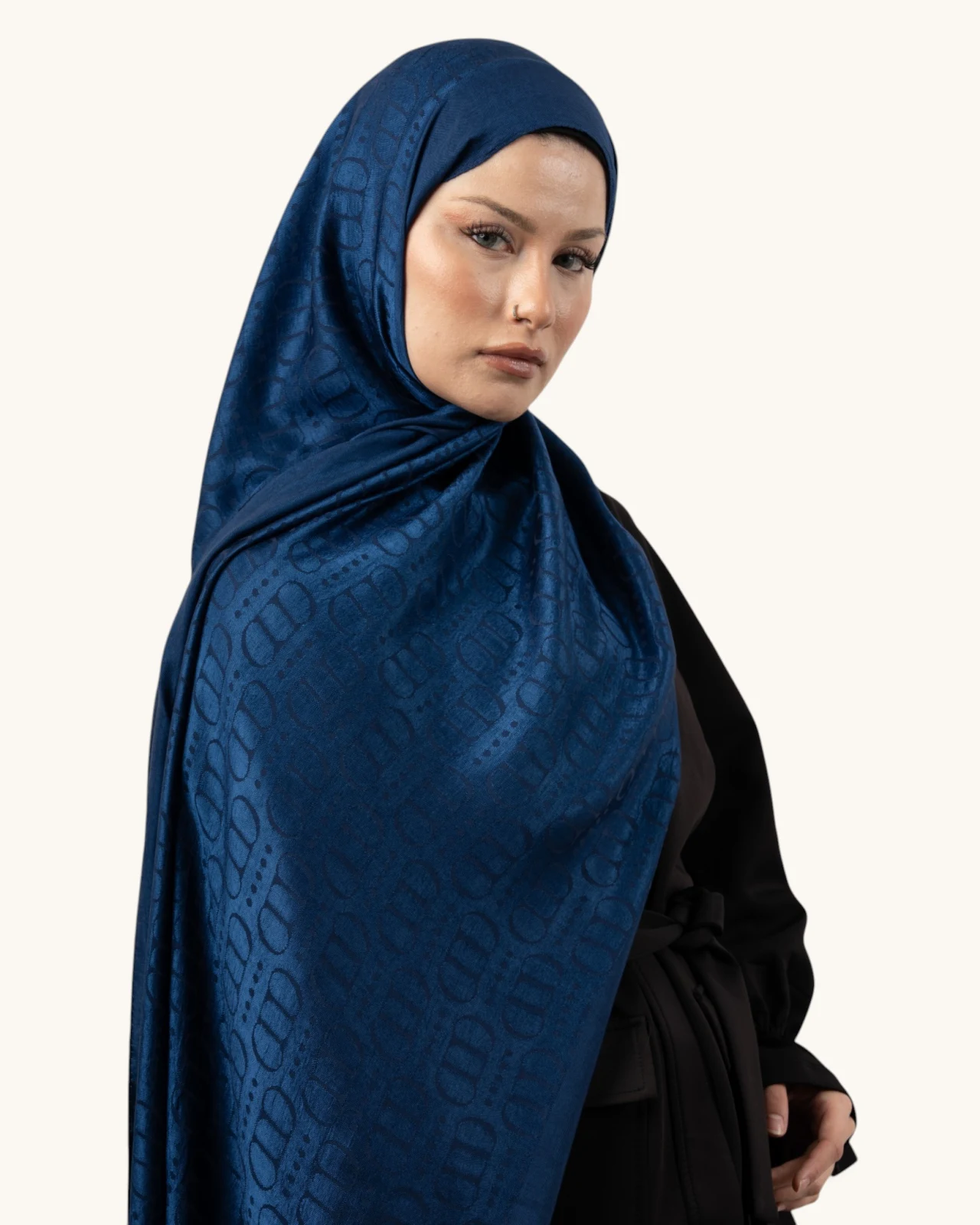 Carell Liora Pamuk Şal Luxe Lacivert