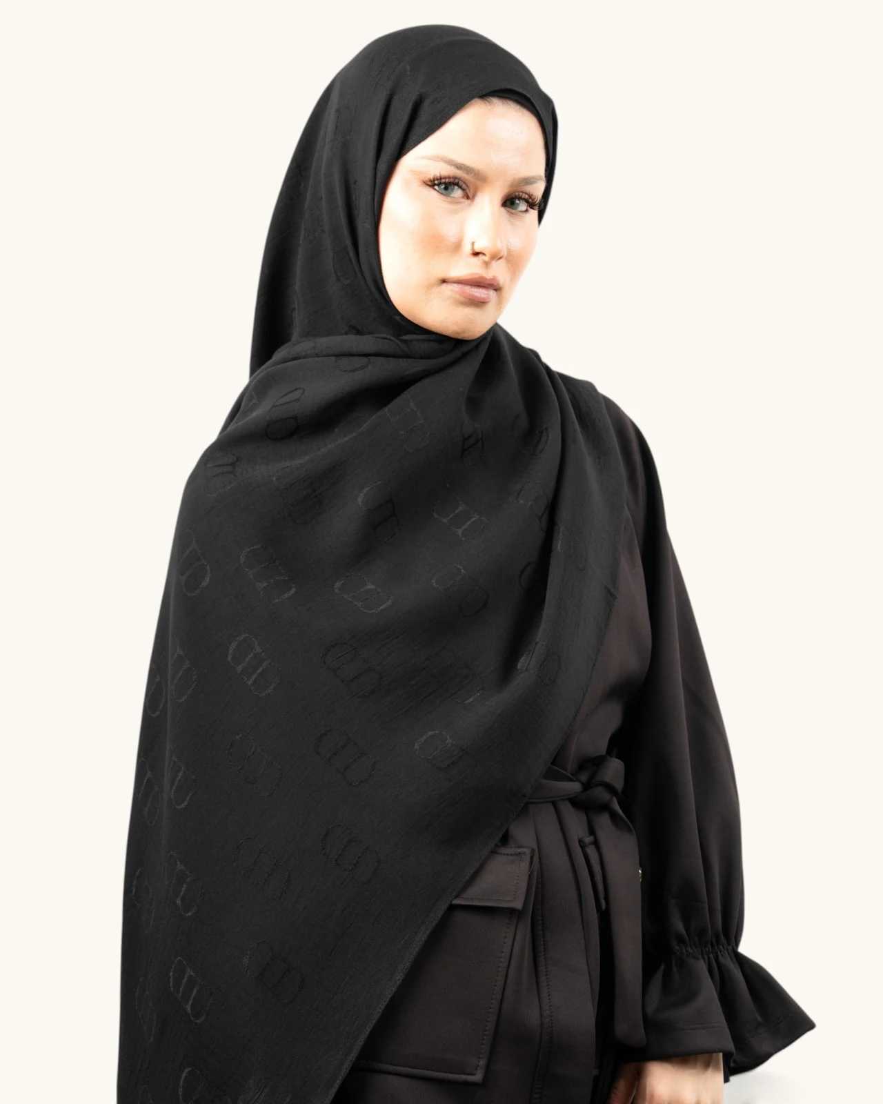 Carell Liora Pamuk Şal Siyah