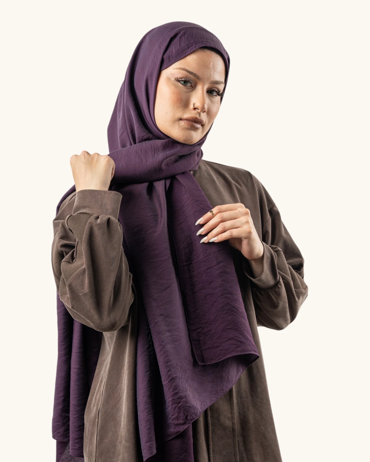 Benetton Siena Lüx Şal Mor