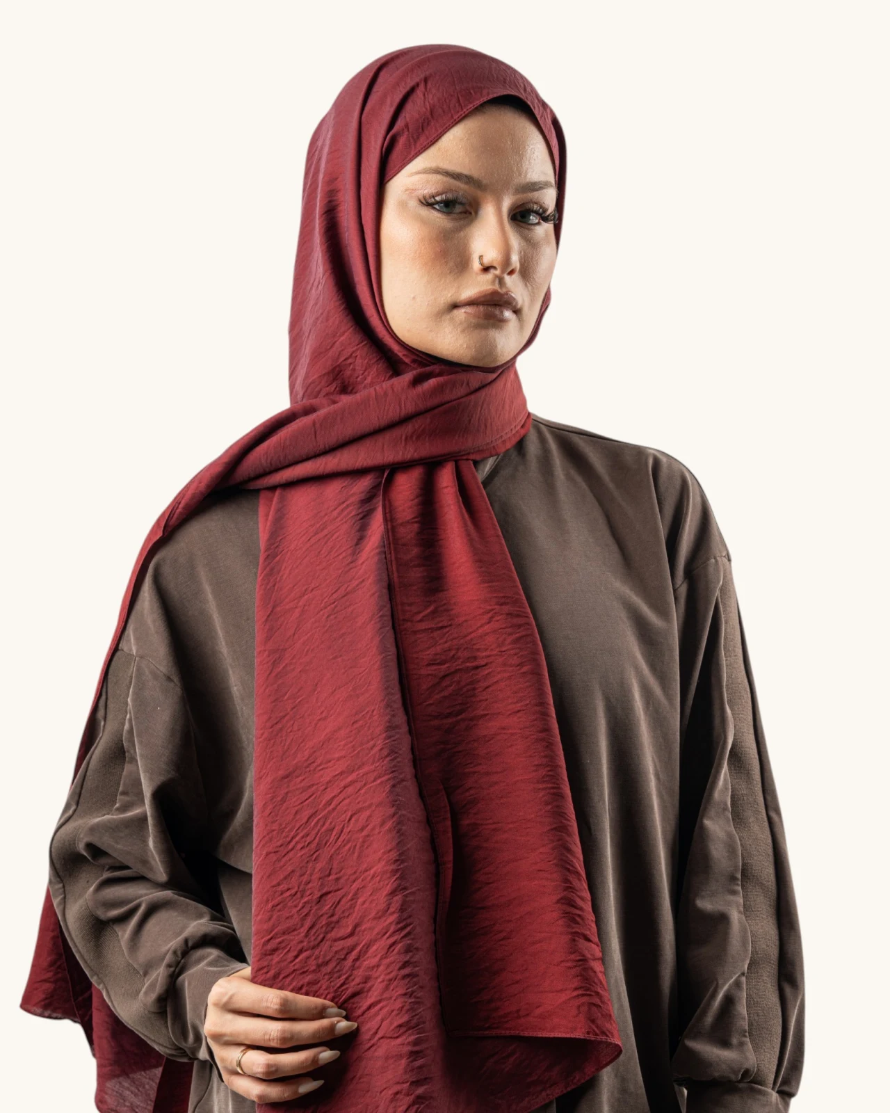 Benetton Siena Lüx Şal Bordo