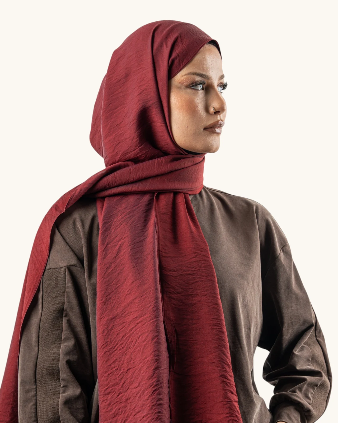Benetton Siena Lüx Şal Bordo