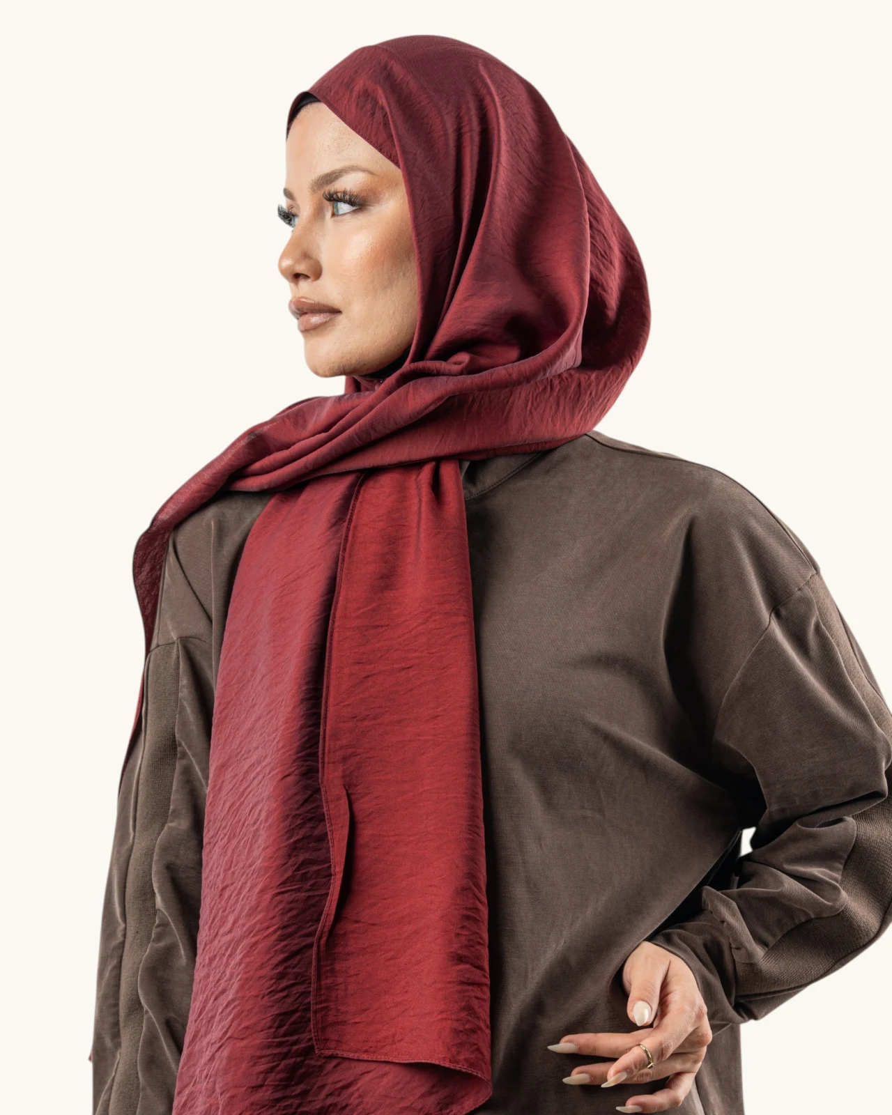 Benetton Siena Lüx Şal Bordo