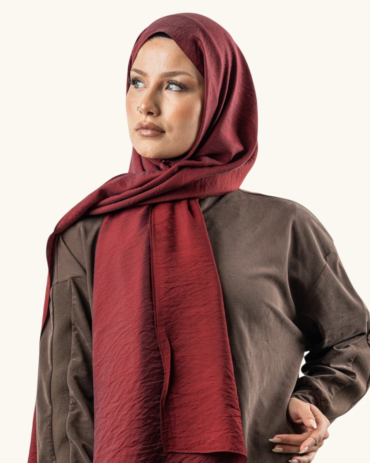 Benetton Siena Lüx Şal Bordo