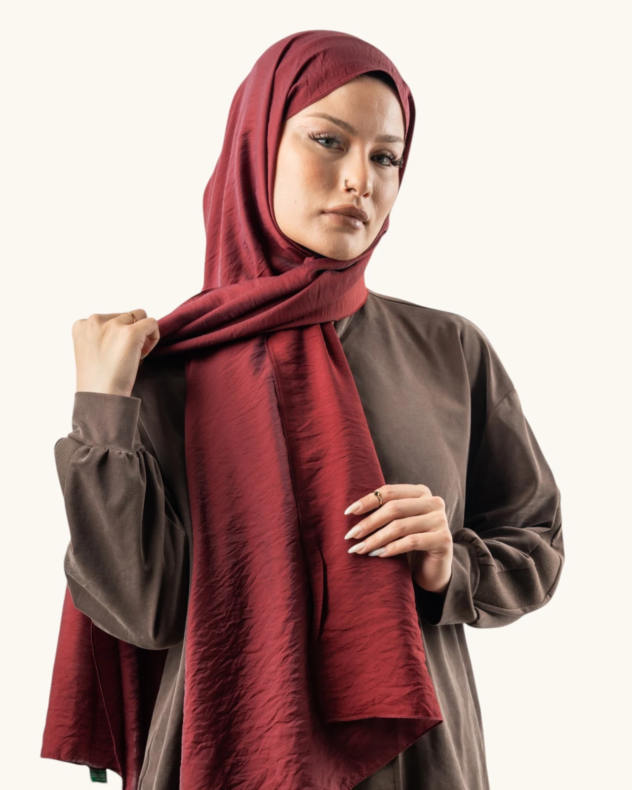 Benetton Siena Lüx Şal Bordo