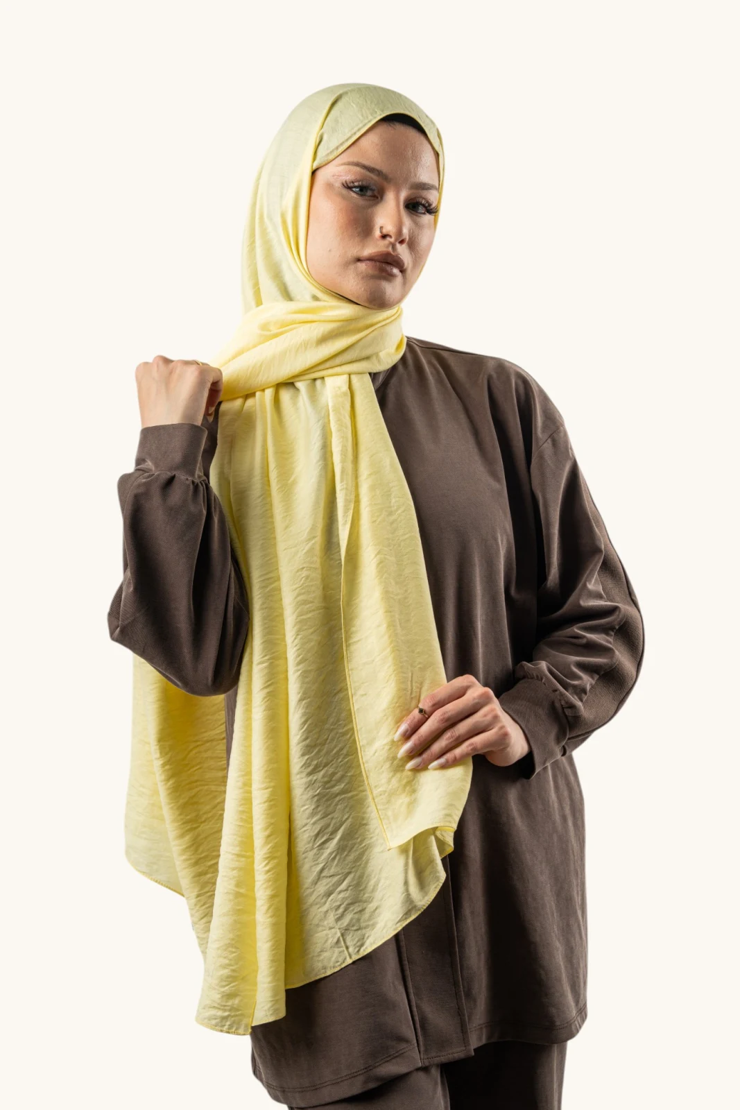 Benetton Siena Lüx Şal Sarı