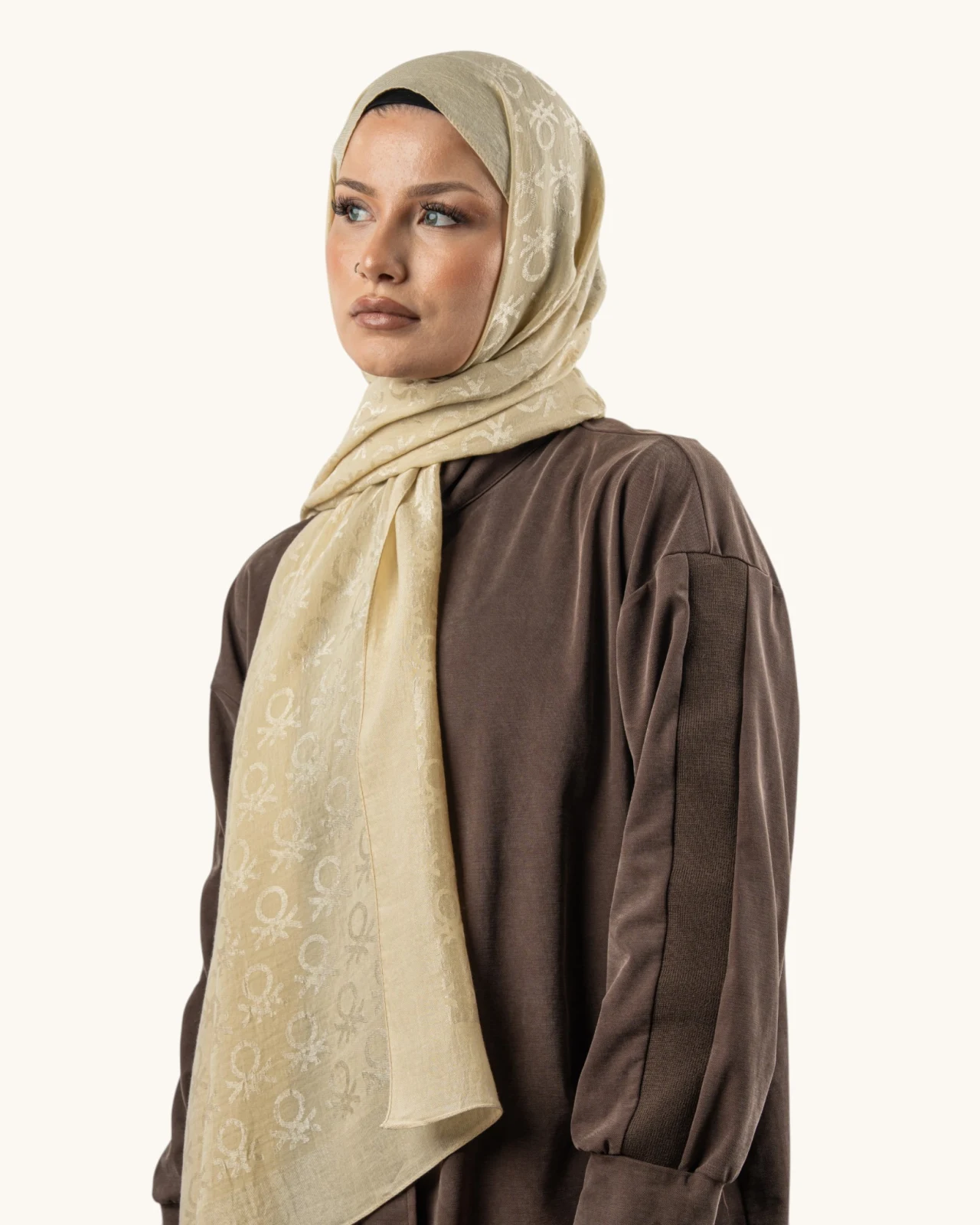 Benetton Lyocell Şal Roma Krem