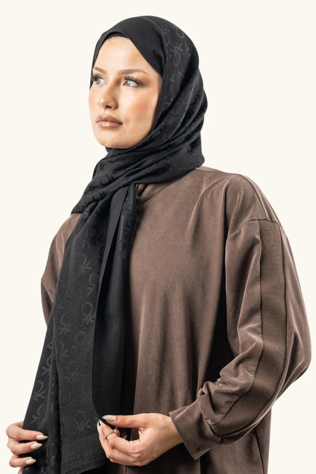 Benetton Lyocell Şal Roma Siyah