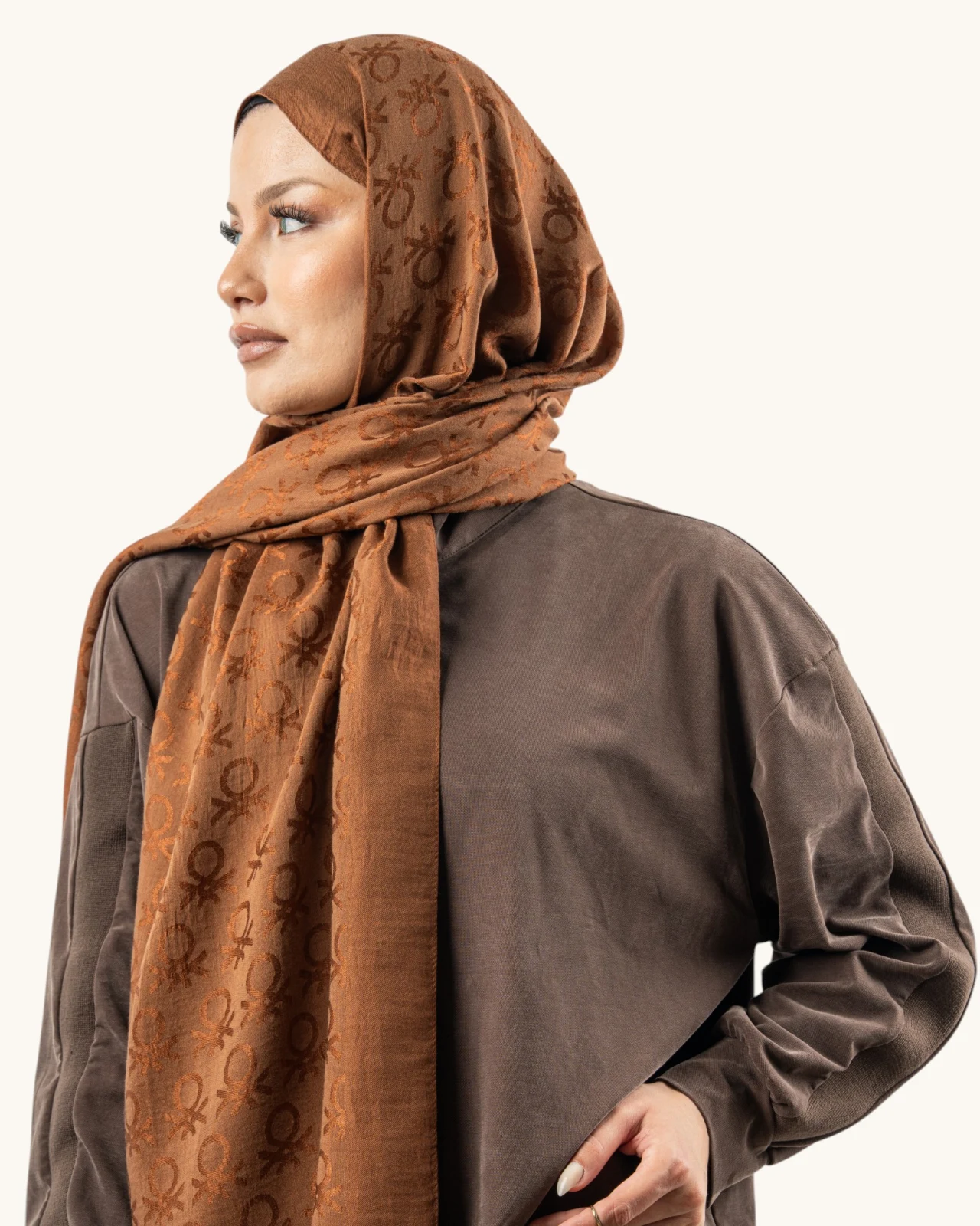 Benetton Lyocell Şal Roma Taba