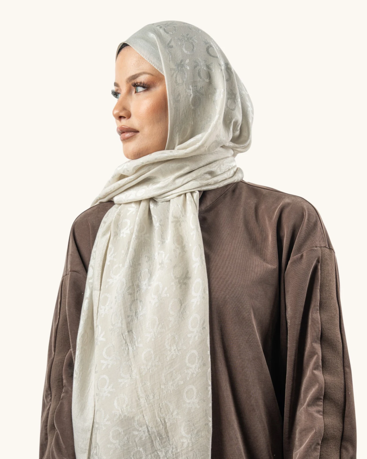 Benetton Lyocell Şal Roma Ekru