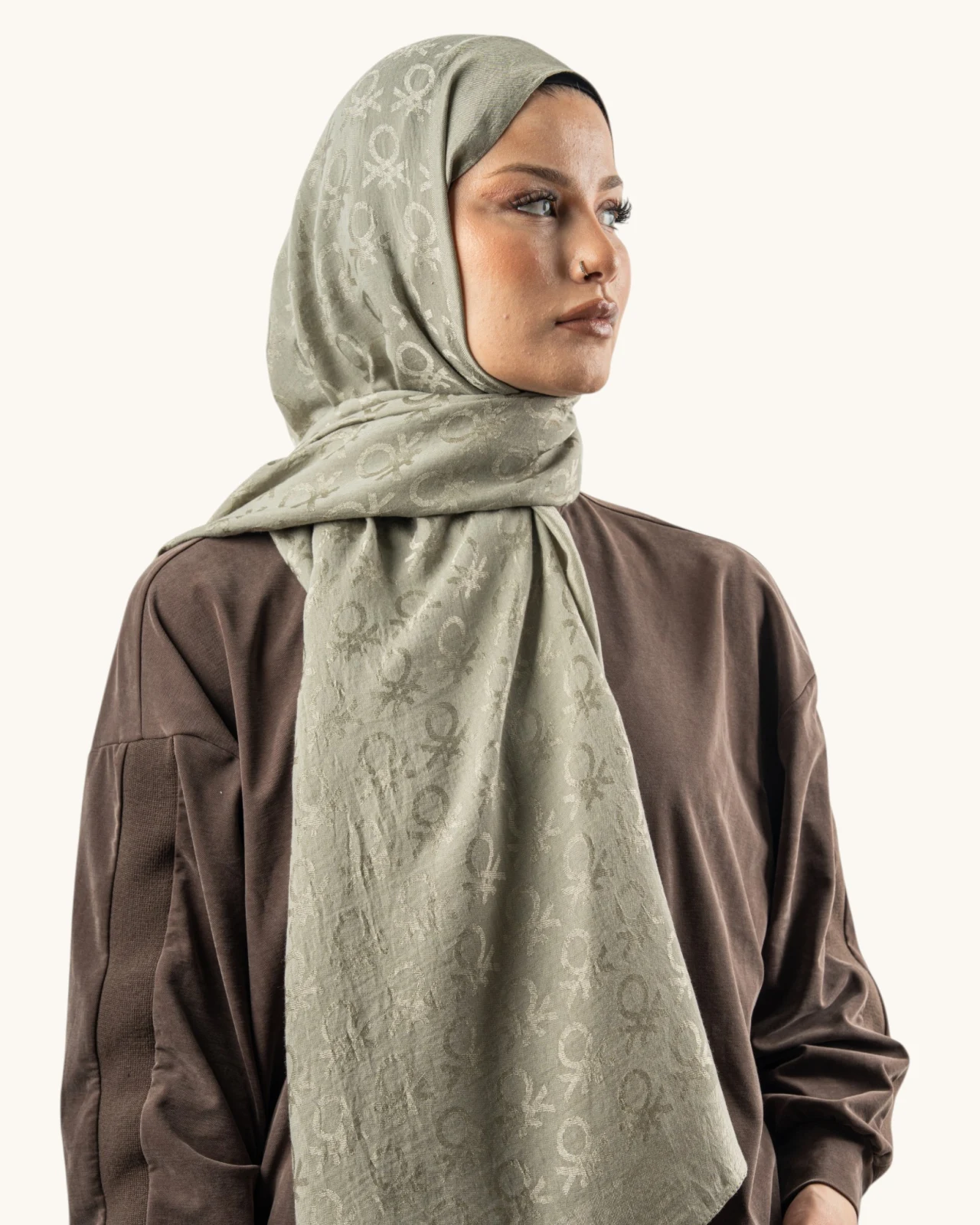 Benetton Lyocell Şal Roma Gri