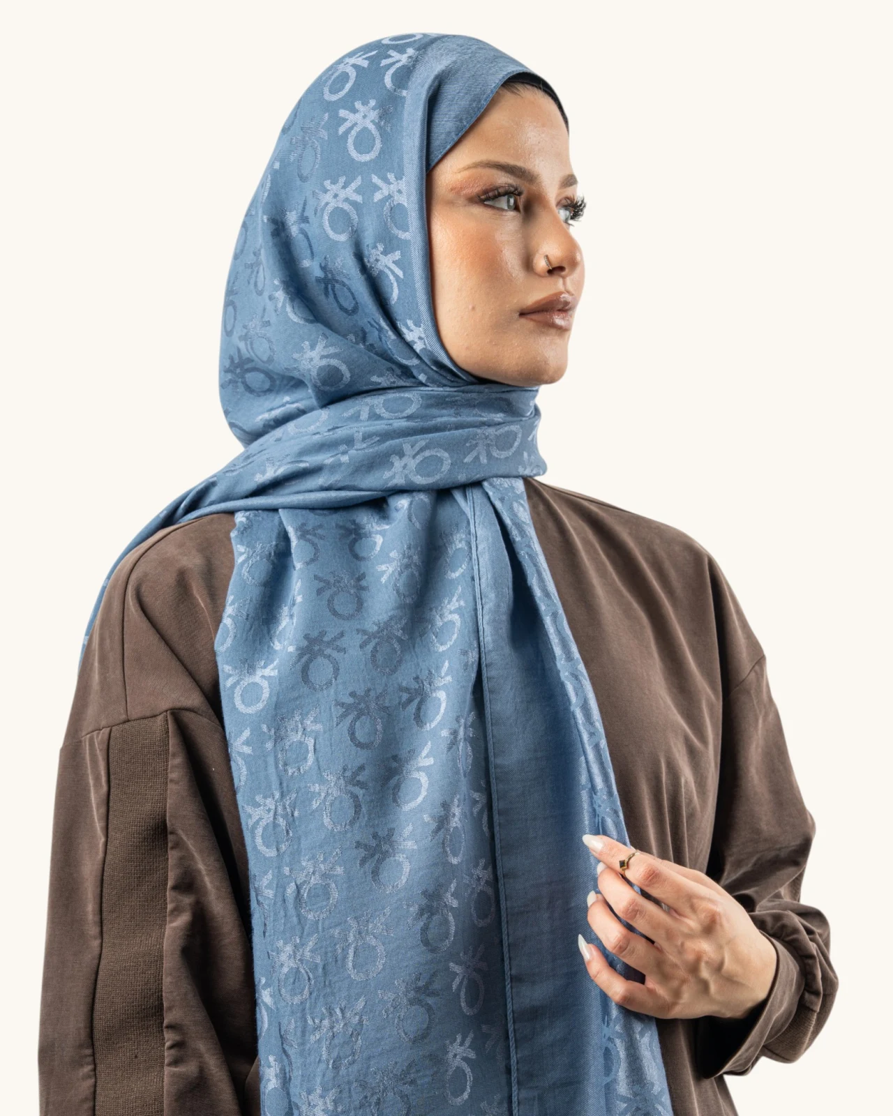 Benetton Lyocell Şal Roma İndigo