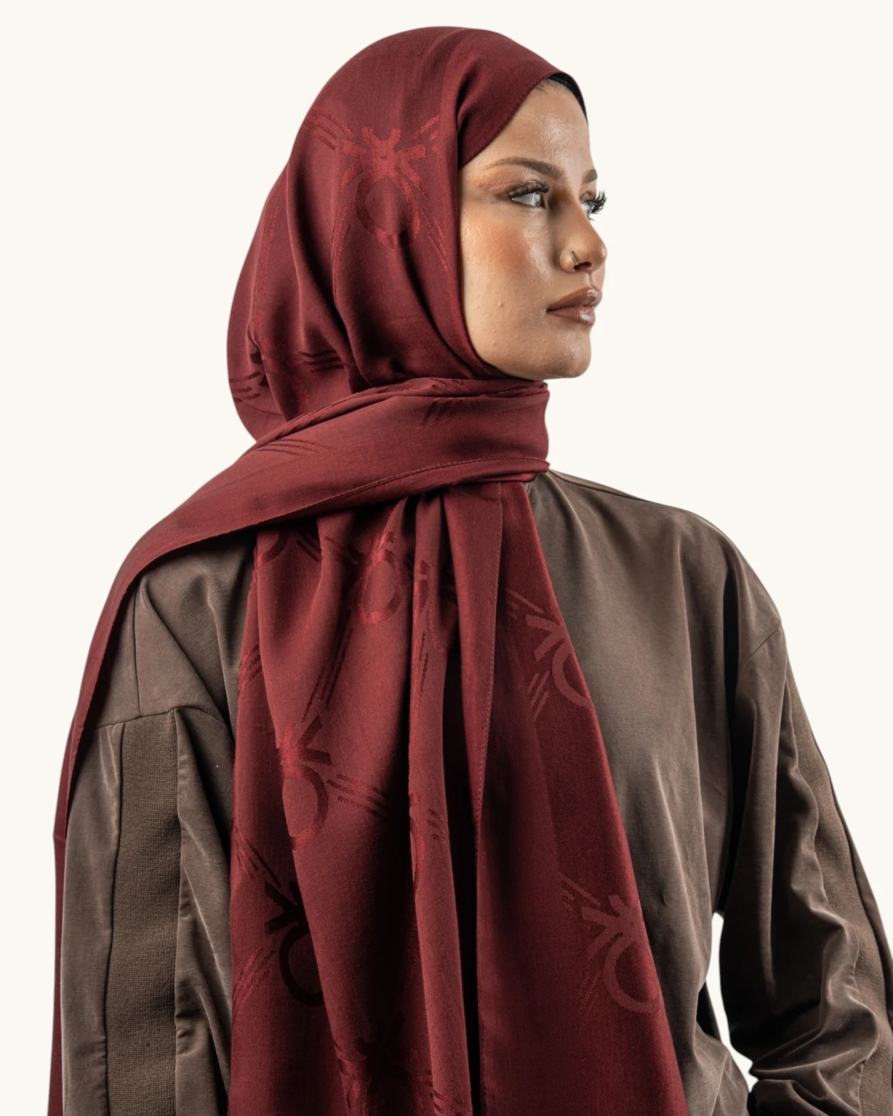 Benetton Lyocell Şal Milano Bordo