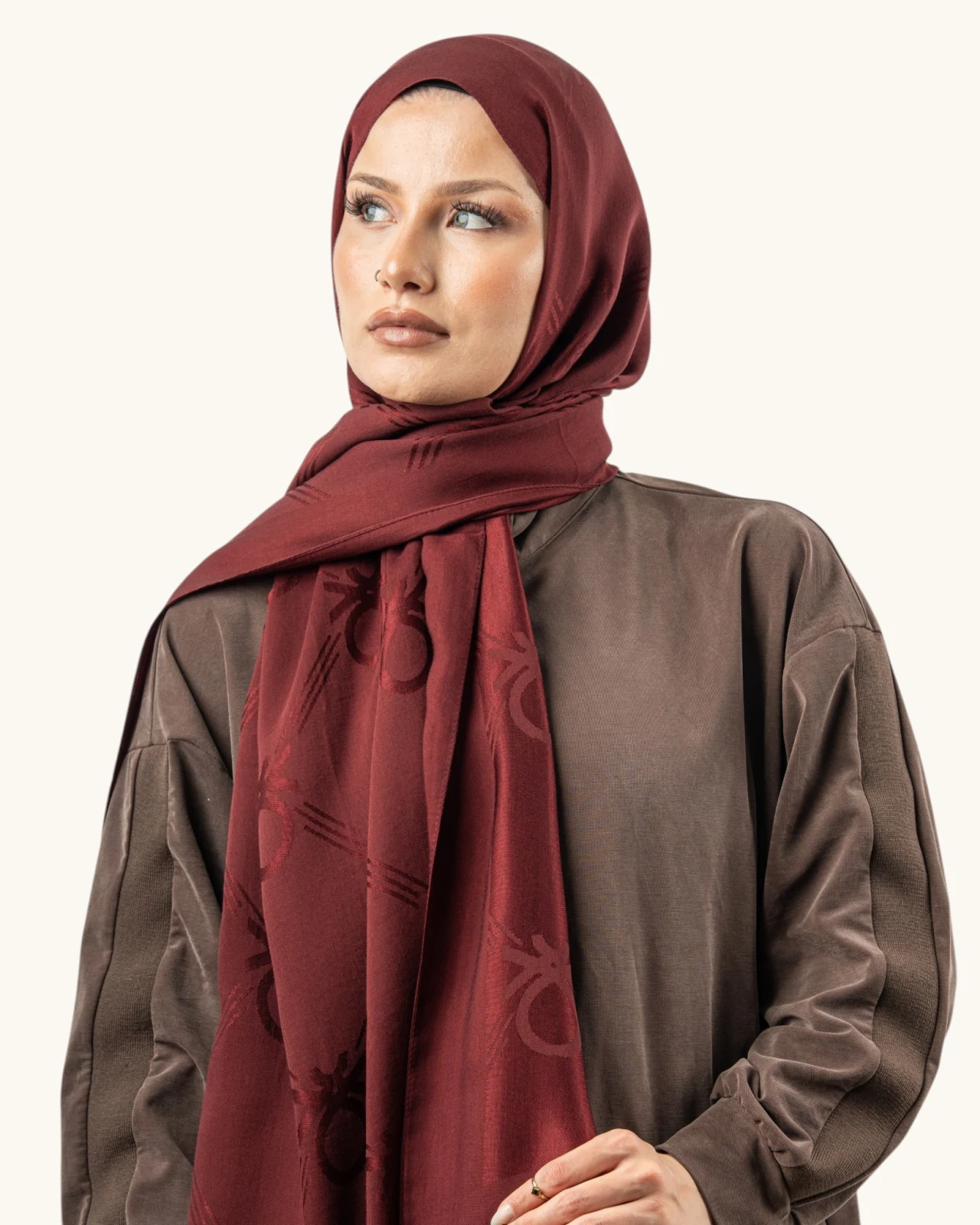 Benetton Lyocell Şal Milano Bordo