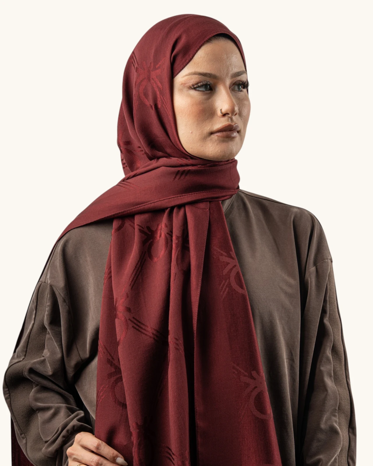Benetton Lyocell Şal Milano Bordo