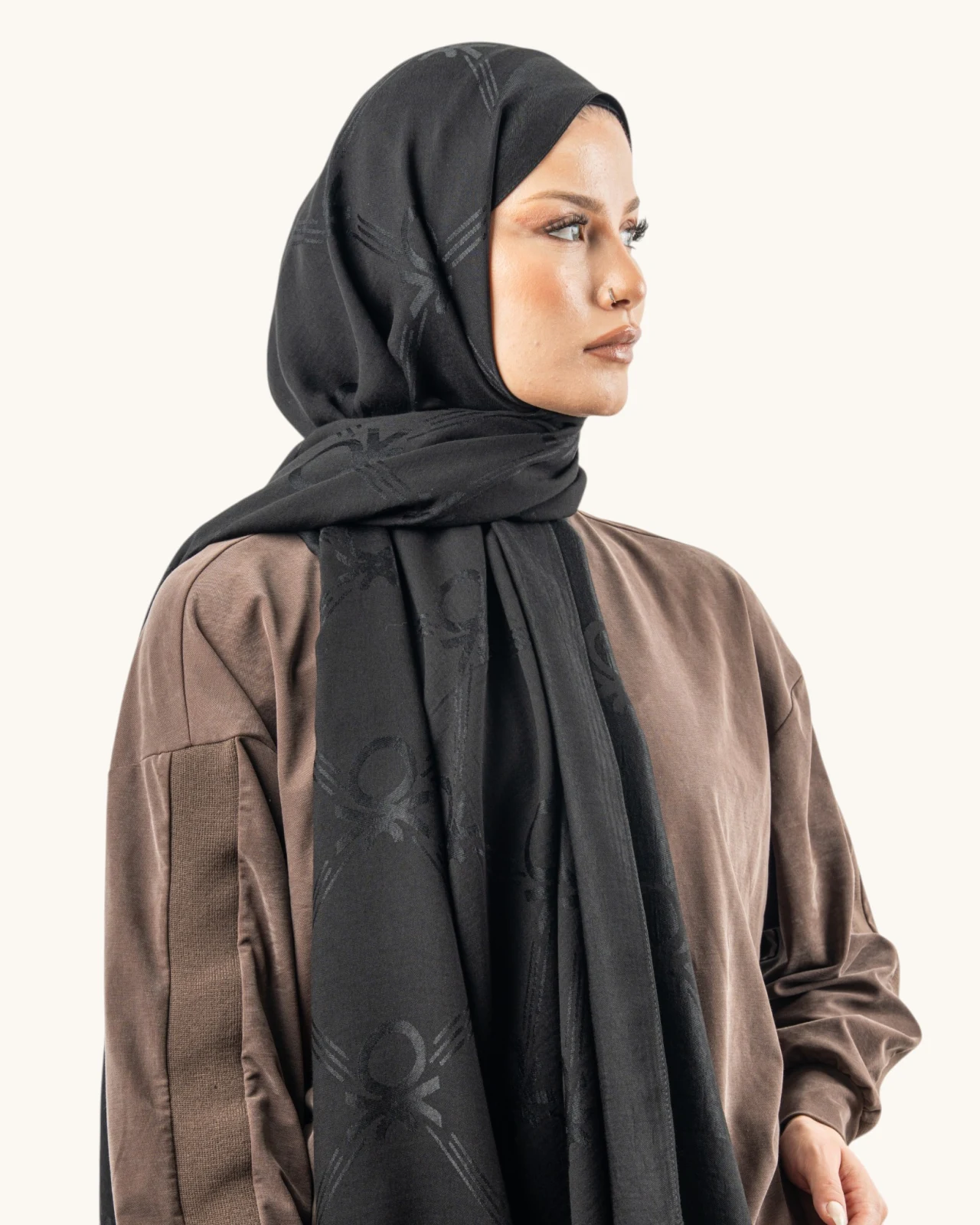 Benetton Lyocell Şal Milano Siyah