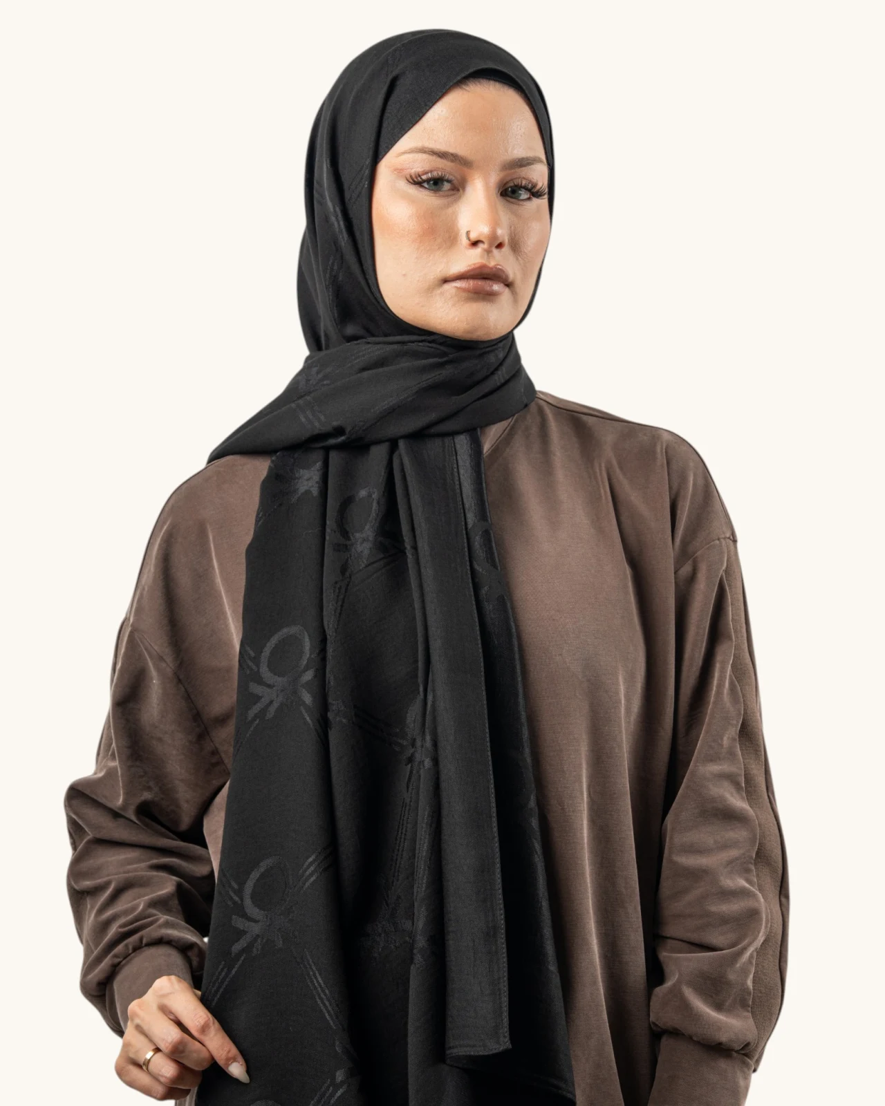 Benetton Lyocell Şal Milano Siyah