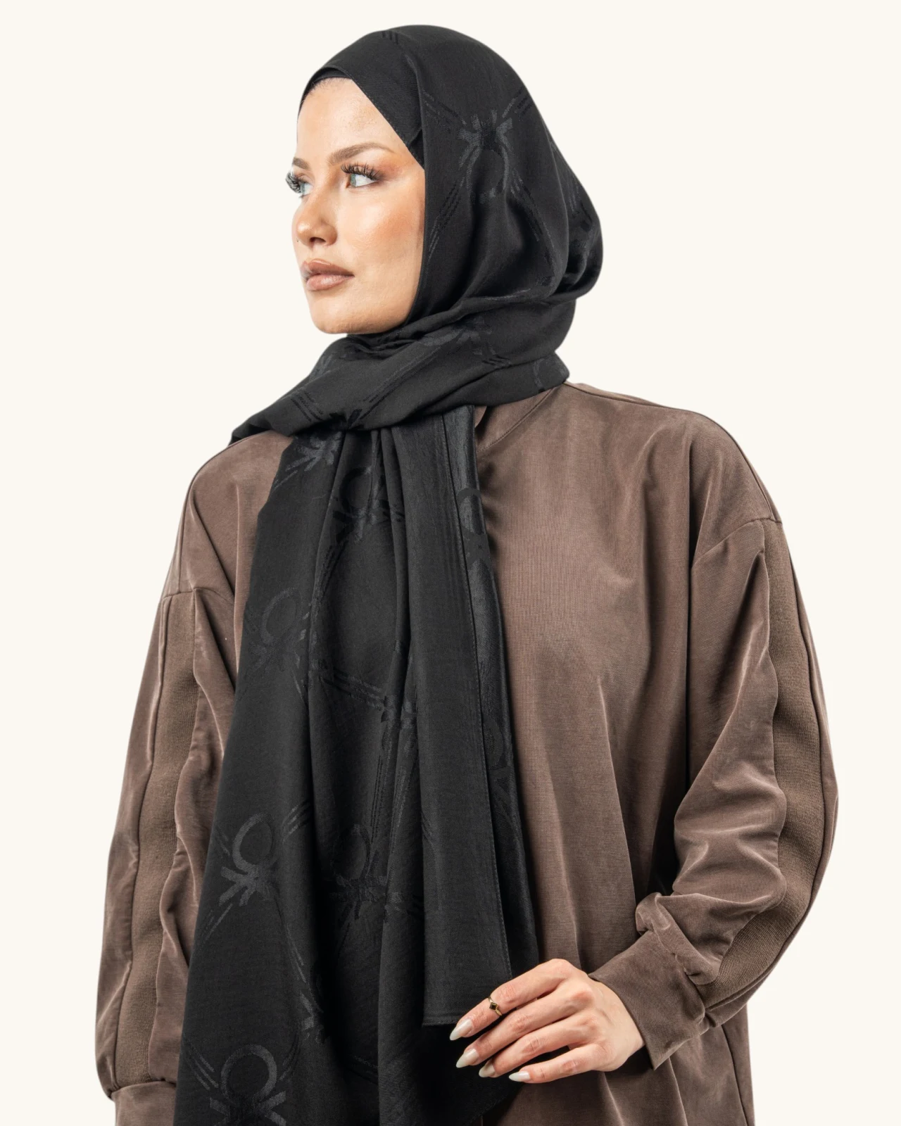 Benetton Lyocell Şal Milano Siyah