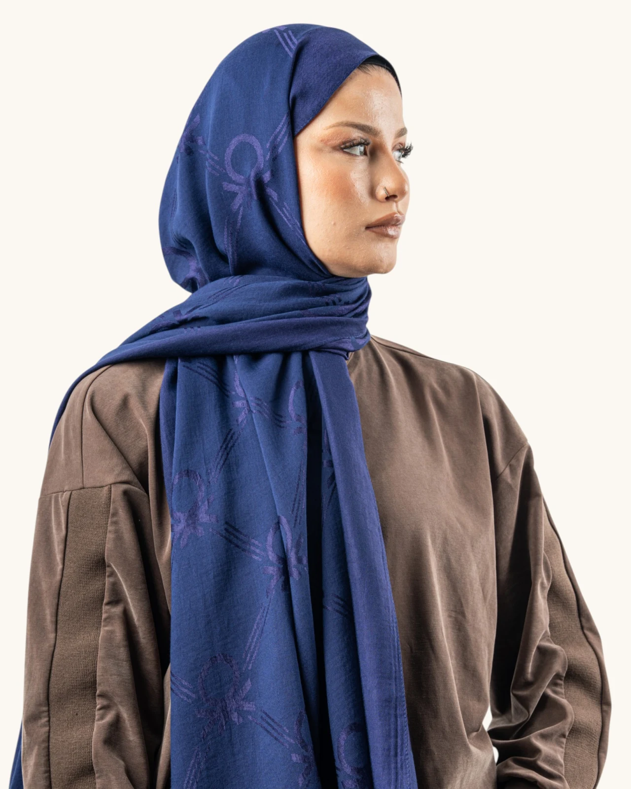 Benetton Lyocell Şal Milano Lacivert