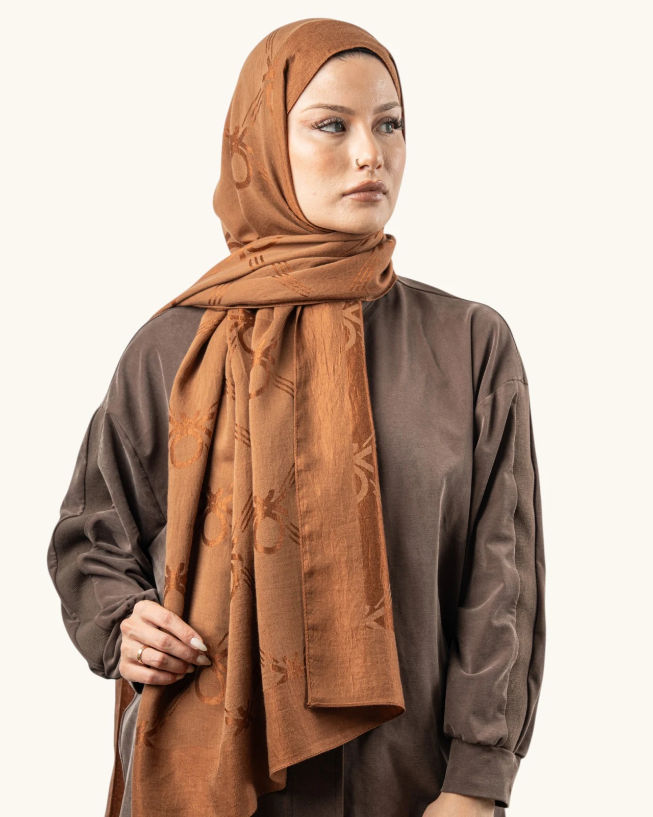 Benetton Lyocell Şal Milano Taba