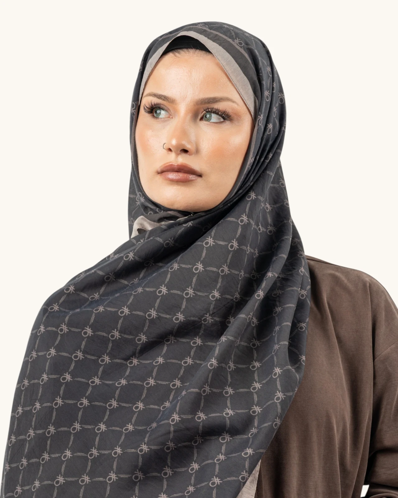 Benetton Fiore Şal Kahverengi